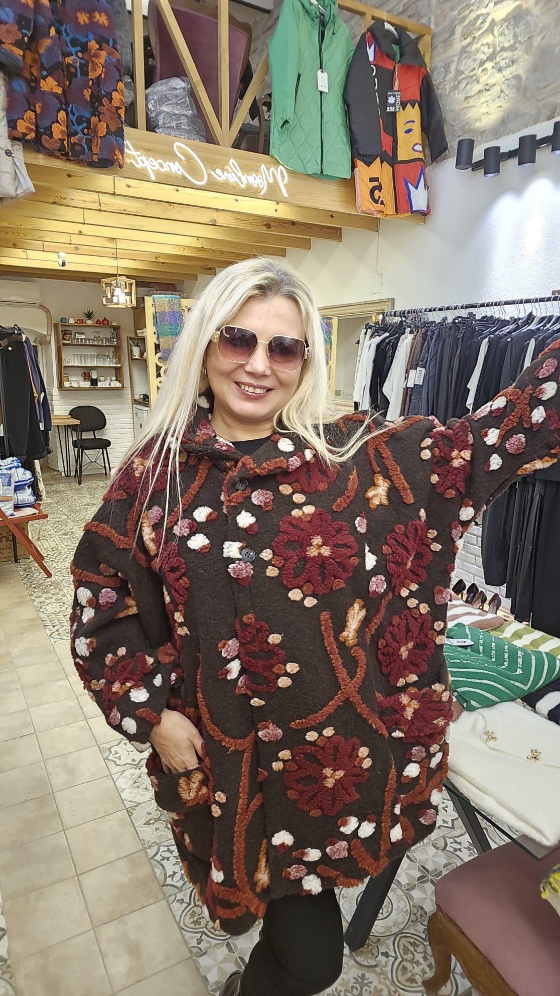 İtalyan Keçe Desenli Ceket