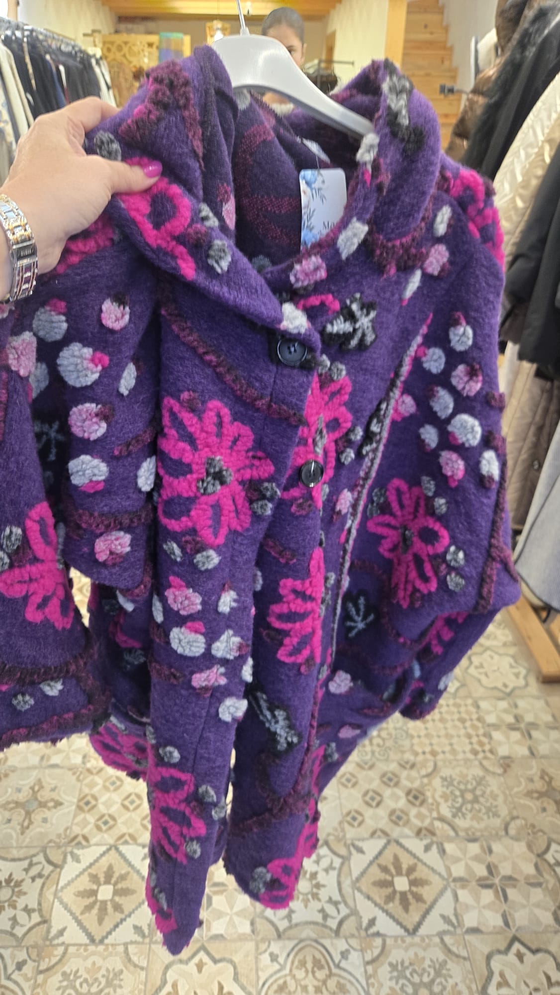 İtalyan Keçe Desenli Ceket