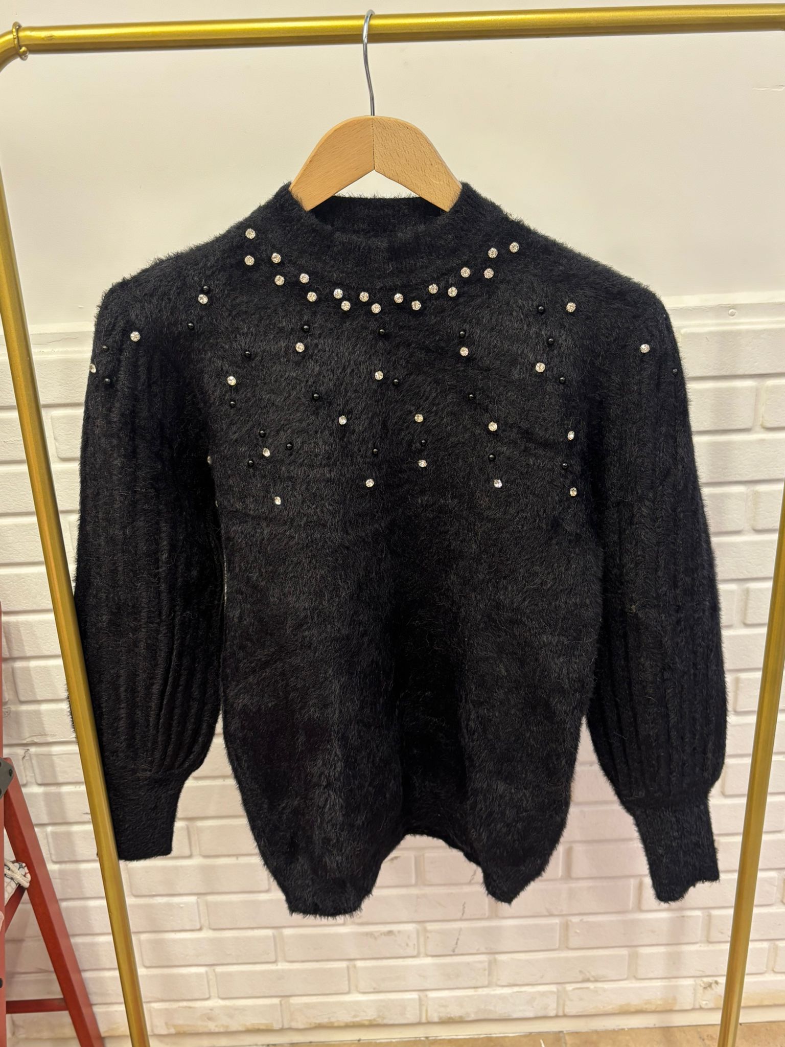 Angora Taş Detaylı Kazak