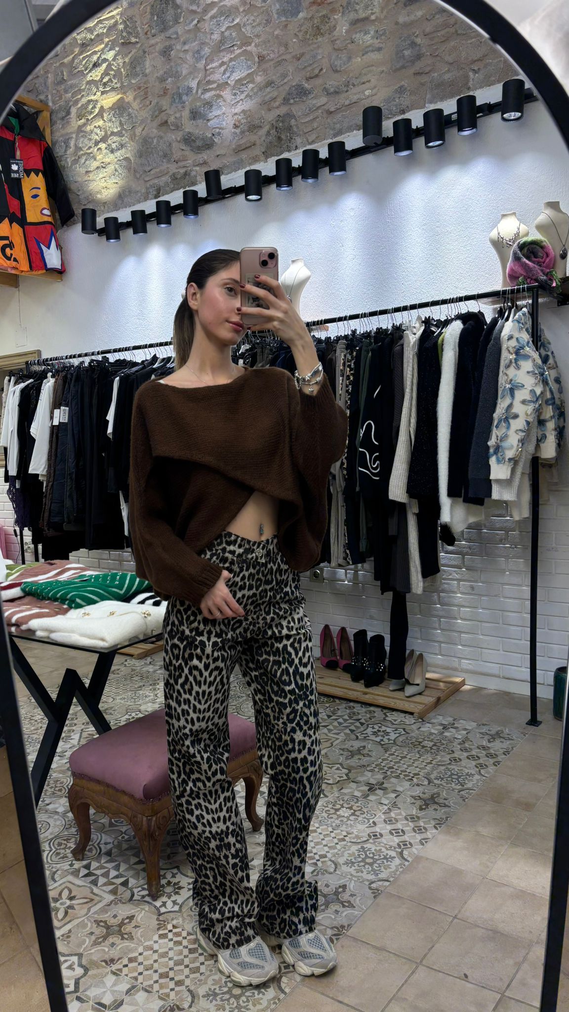 Leopar Desen Pantolon 