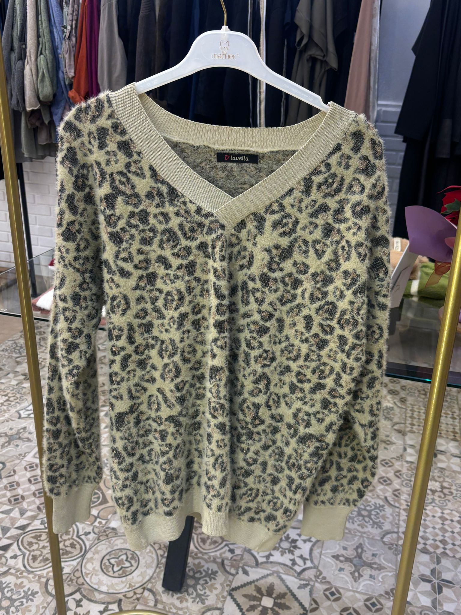 Angora Leopar Desen Kazak