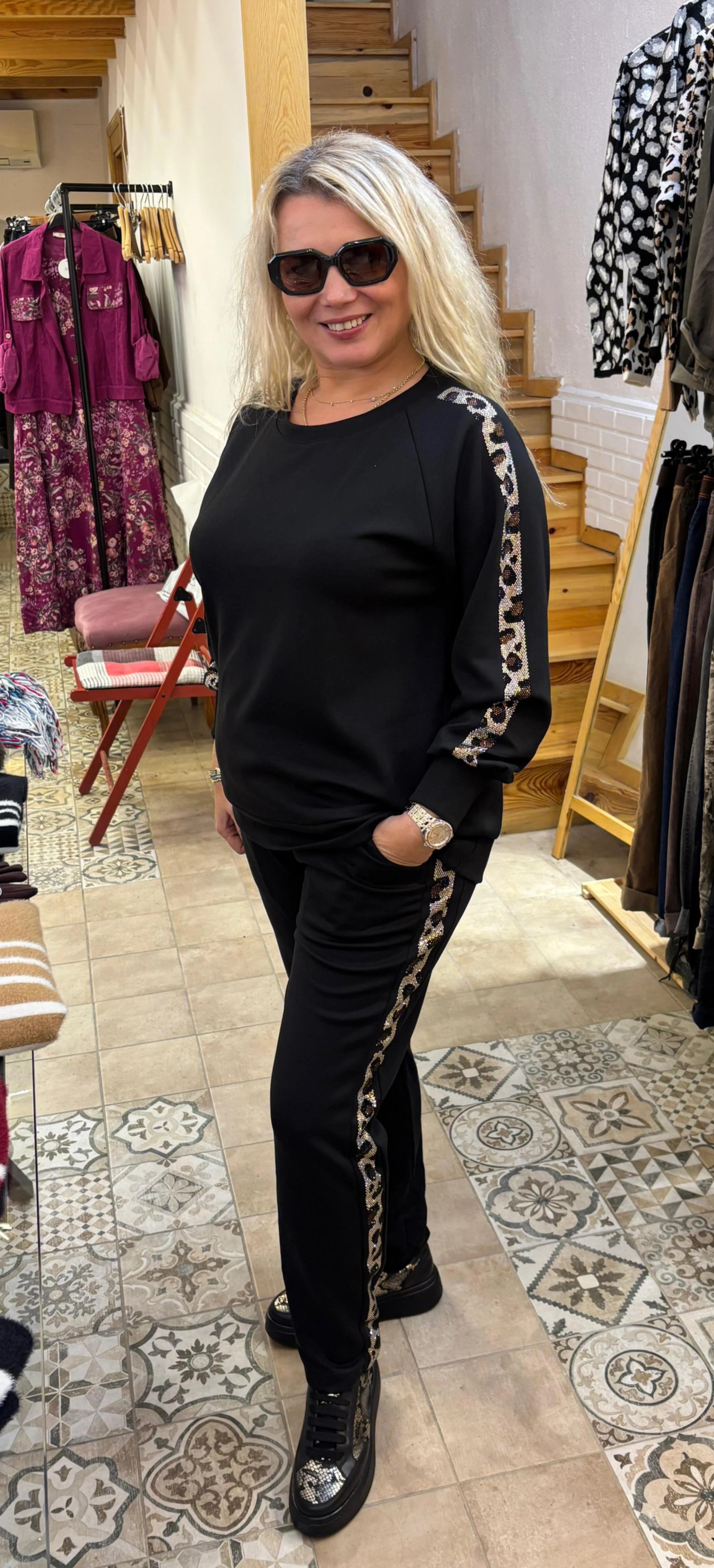 İtalyan Oysho Kumaş Eşofman Takımı