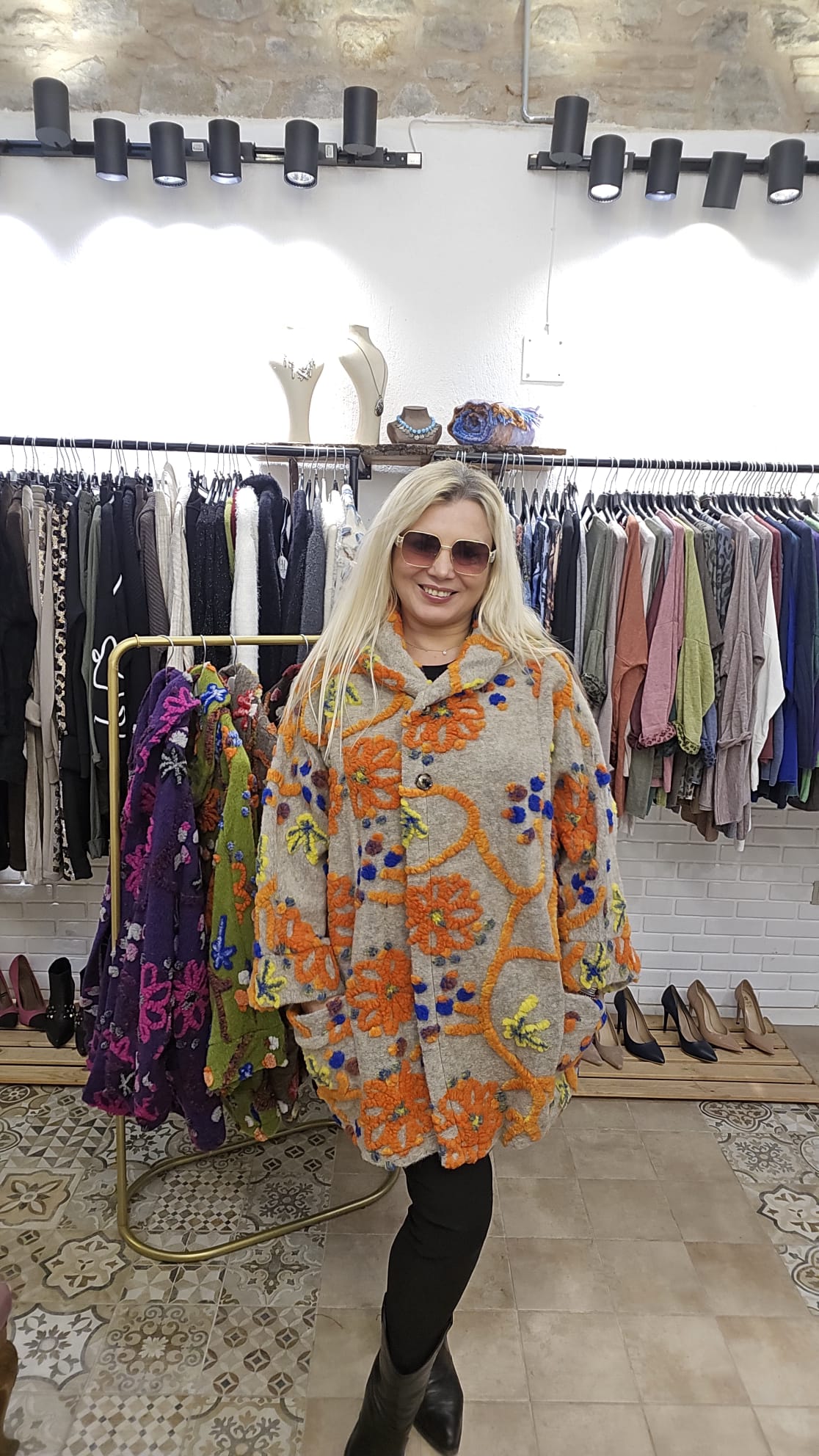 İtalyan Keçe Desenli Ceket