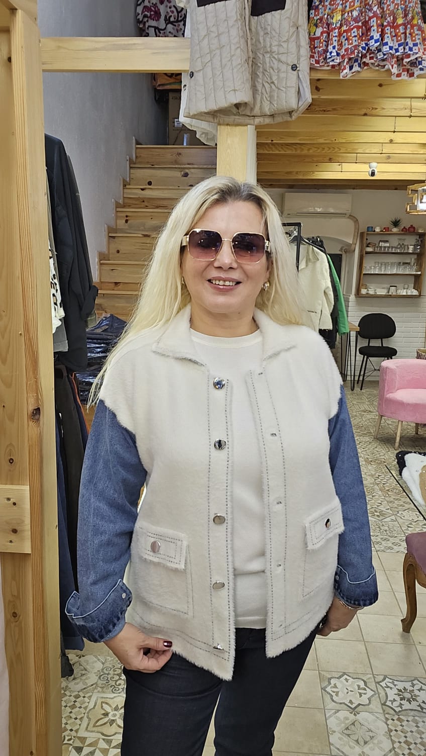 Kot Detay Angora Hırka 