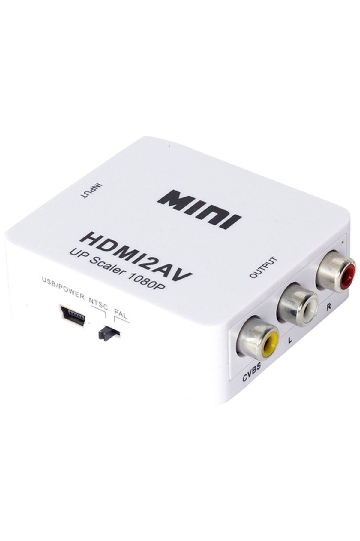 5'li POWERMASTER PM-12861 HDMI TO RCA MİNİ MODEL 1920X1080 PLASTİK KASA ÇEVİRİCİ KONVERTÖR