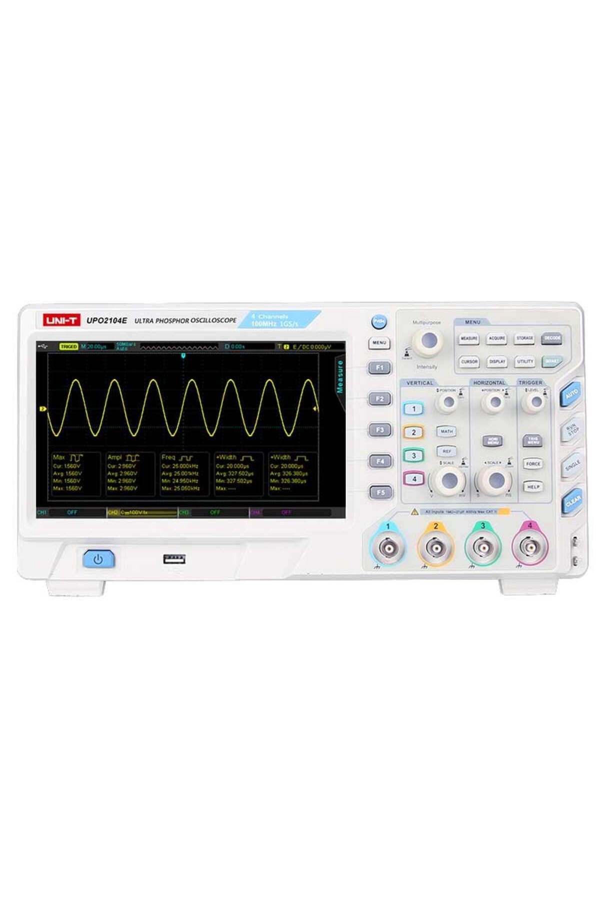 UPO2104E Ultra Phosphor Osiloskop