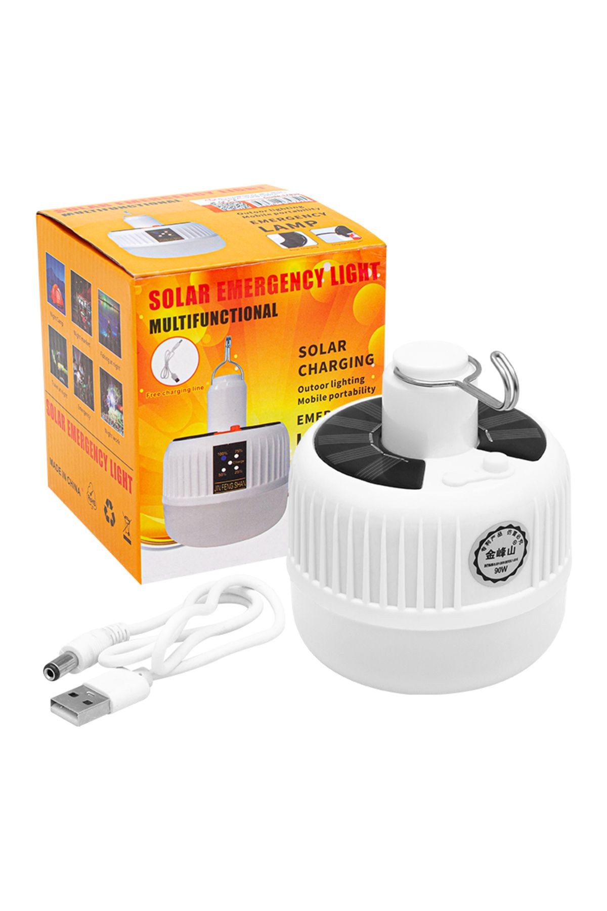 PM-17839 90 WATT 24 LEDLİ ÇOK FONKSİYONLU SOLAR ACİL DURUM LAMBASI