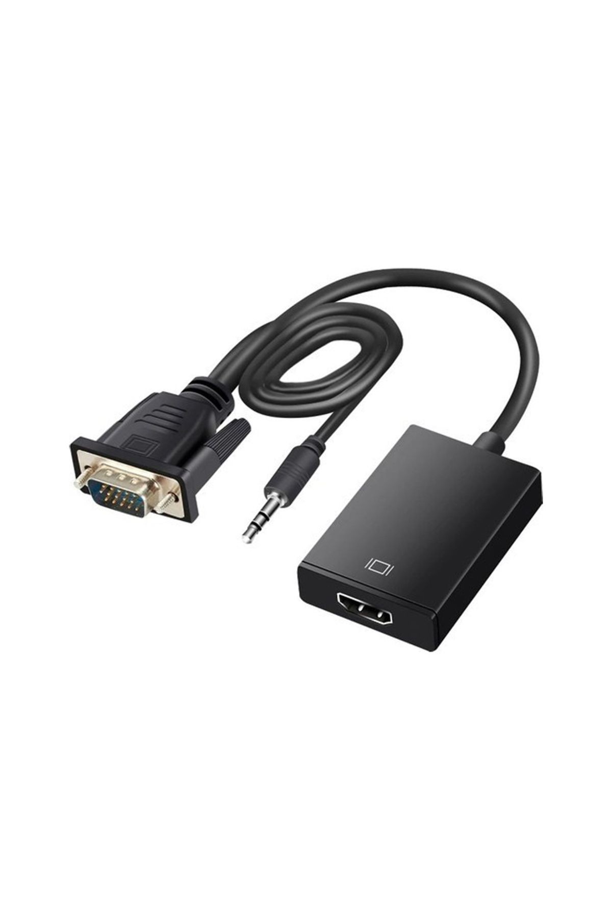 5'li FULLY G-537K VGA TO HDMI ÇEVİRİCİ ADAPTÖR SES GİRİŞLİ