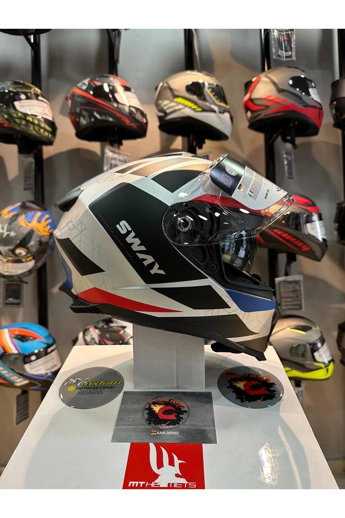 Sway 865 Evoque Titanyum Gri Full Face Kask
