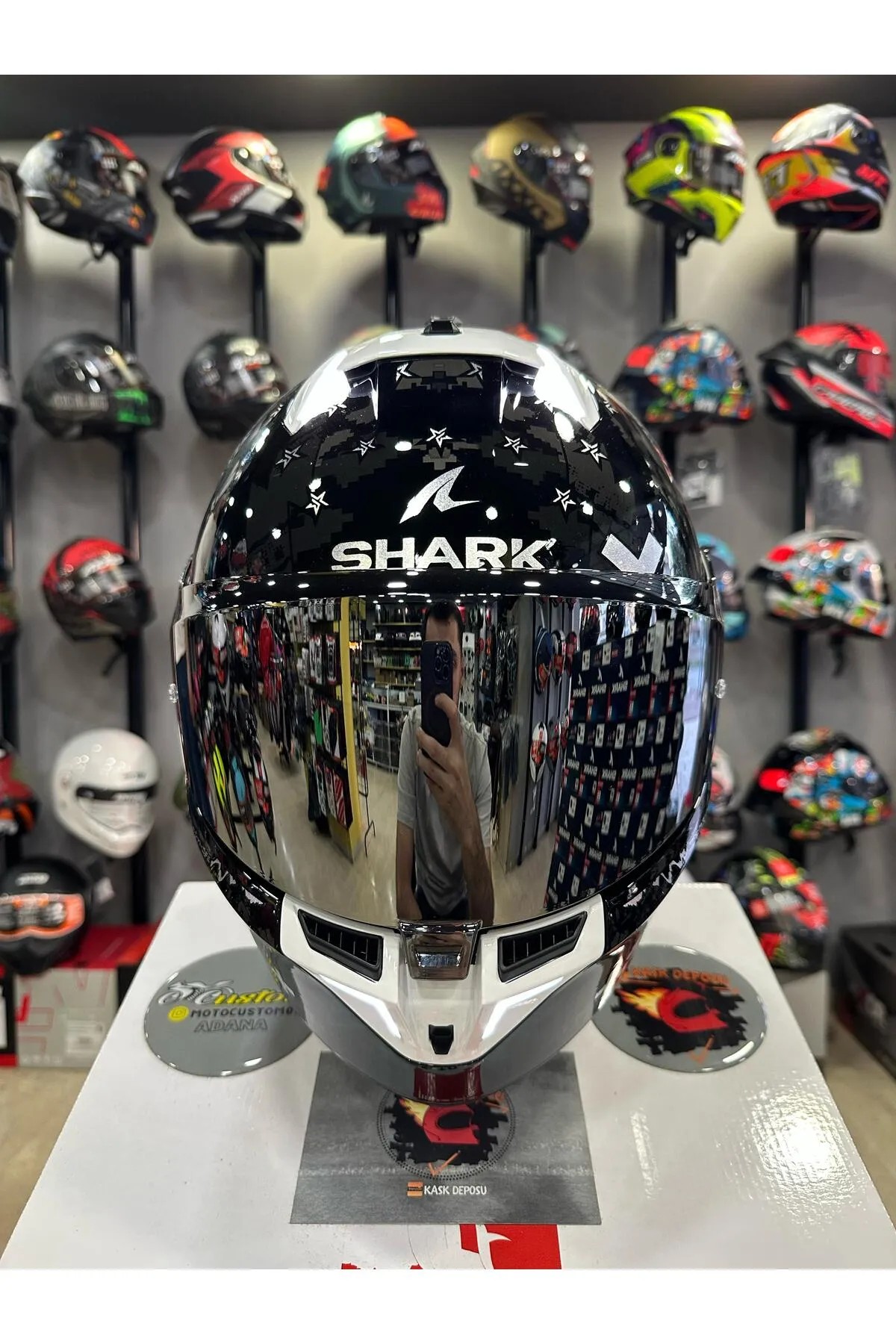 Shark D-Skwal 3 Blast-R Matt-KAA Kapalı Kask