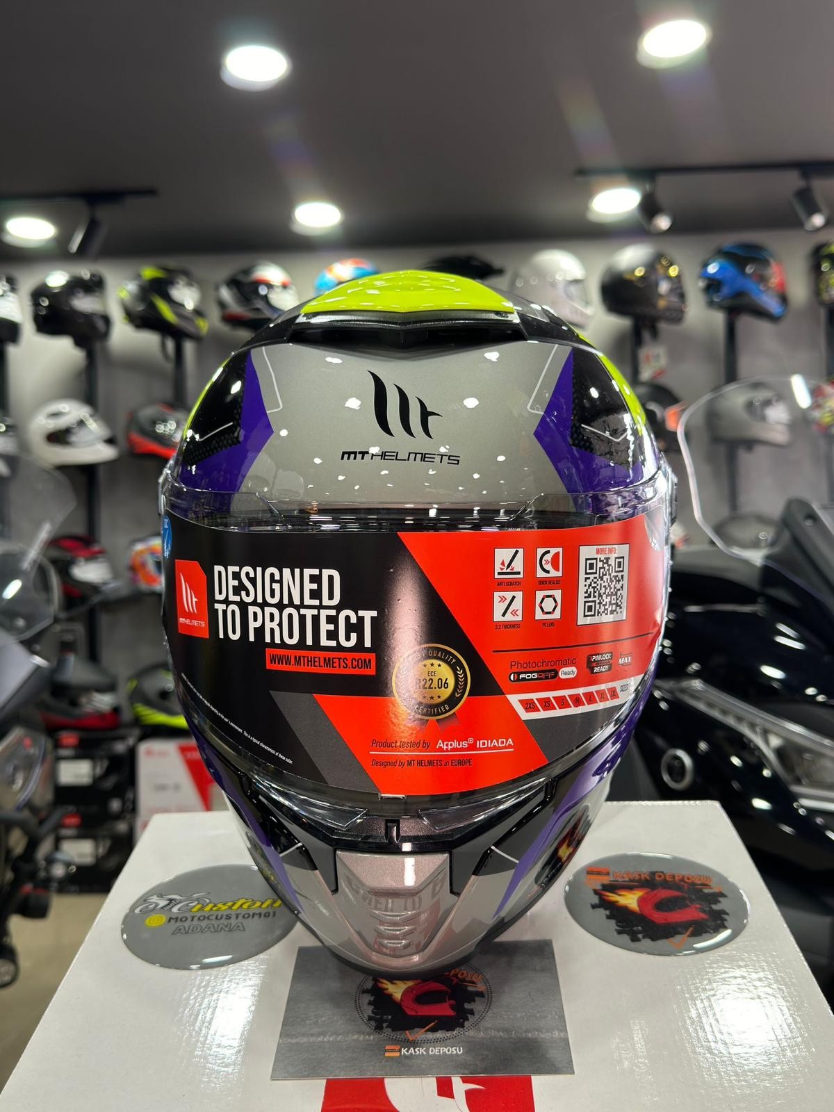MT Helmets Thunder 4 SV Valiant B2 Parlak Gri