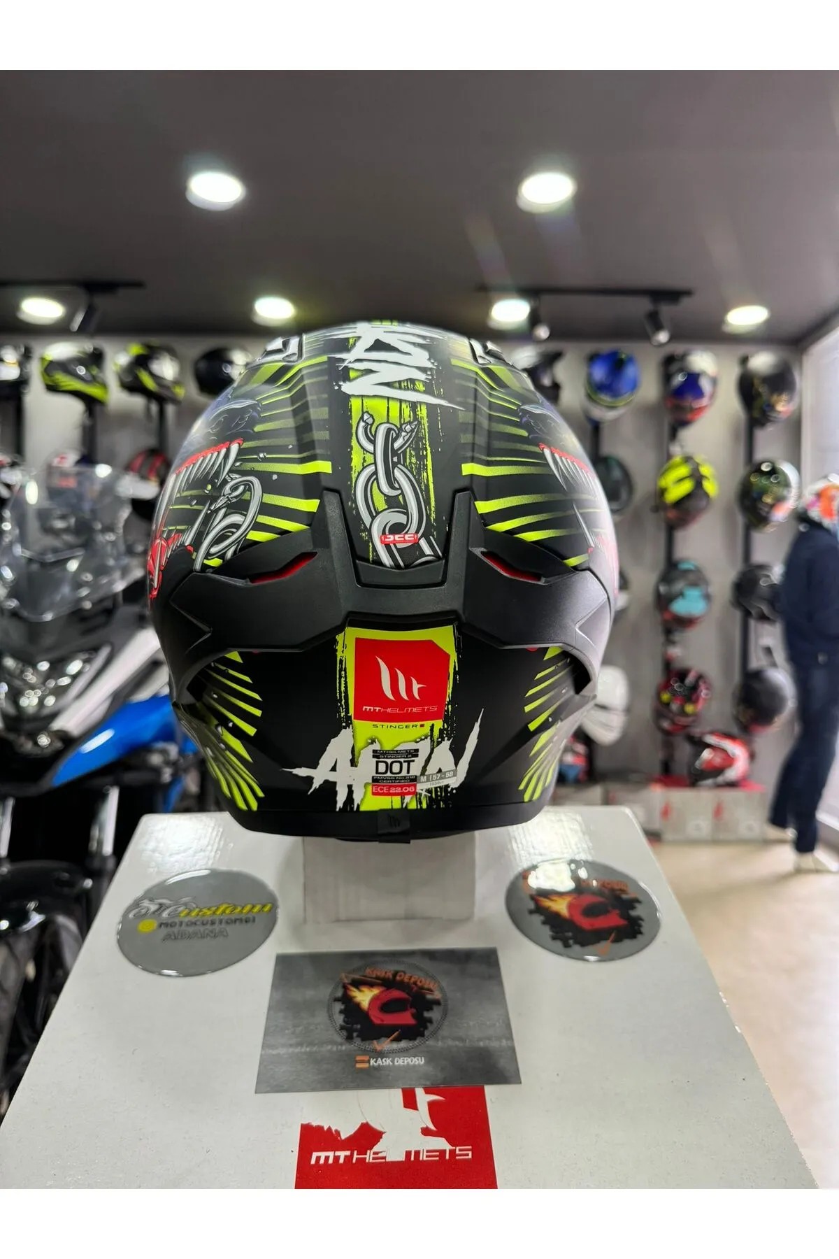 MT Helmets Stinger 2 AKIN A3 Mat Kapalı Kask