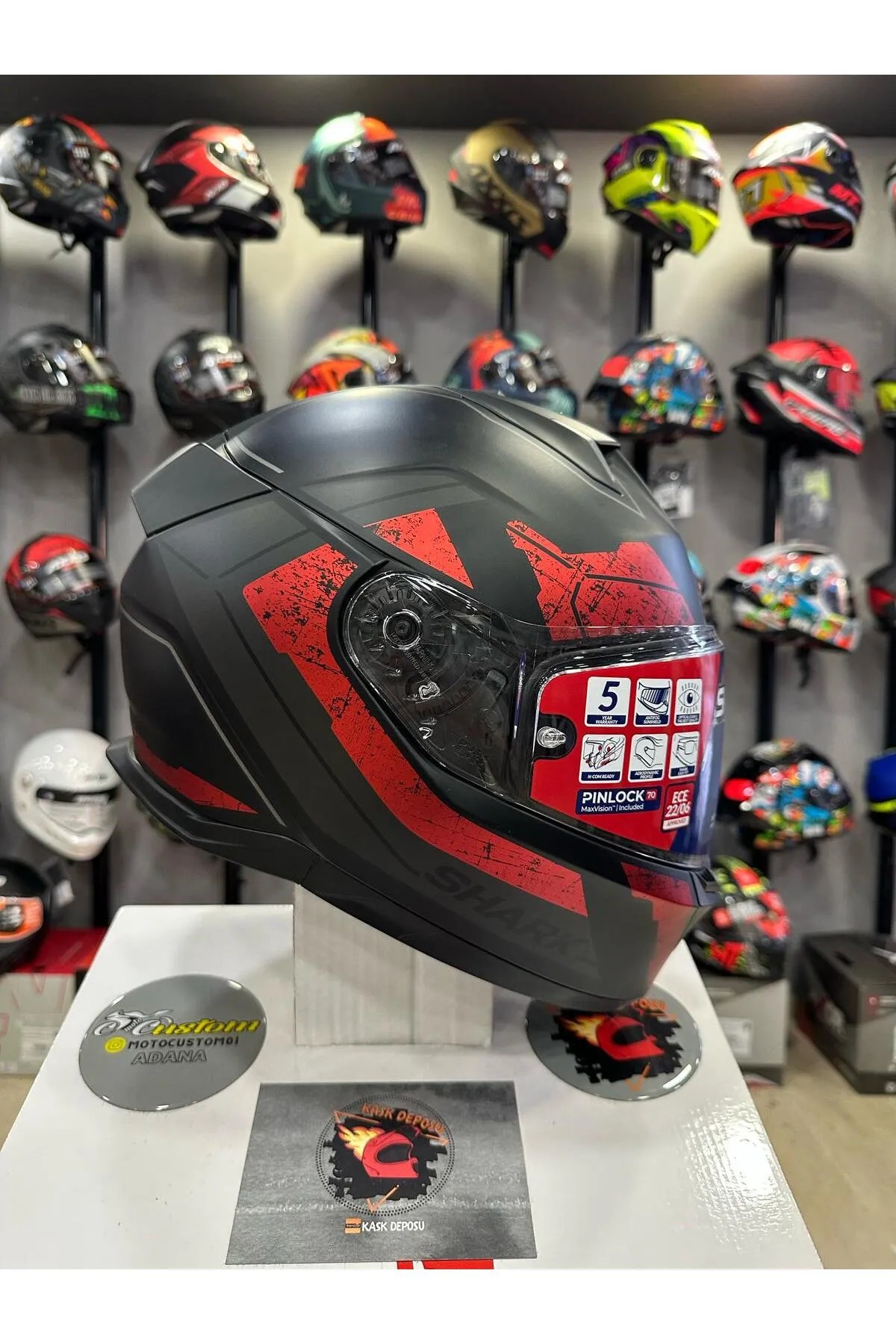 Shark İ3 Skwal Rhad Mat Full Face Motosiklet Kaskı