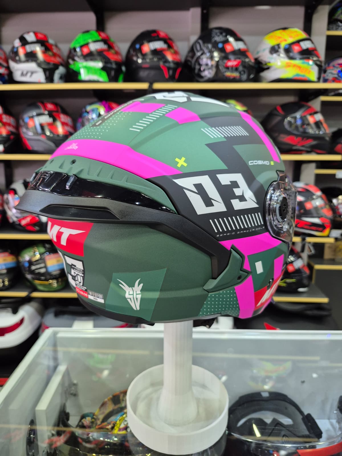 Cosmo SV Sergia Garcia D18 Mat Açık Kask