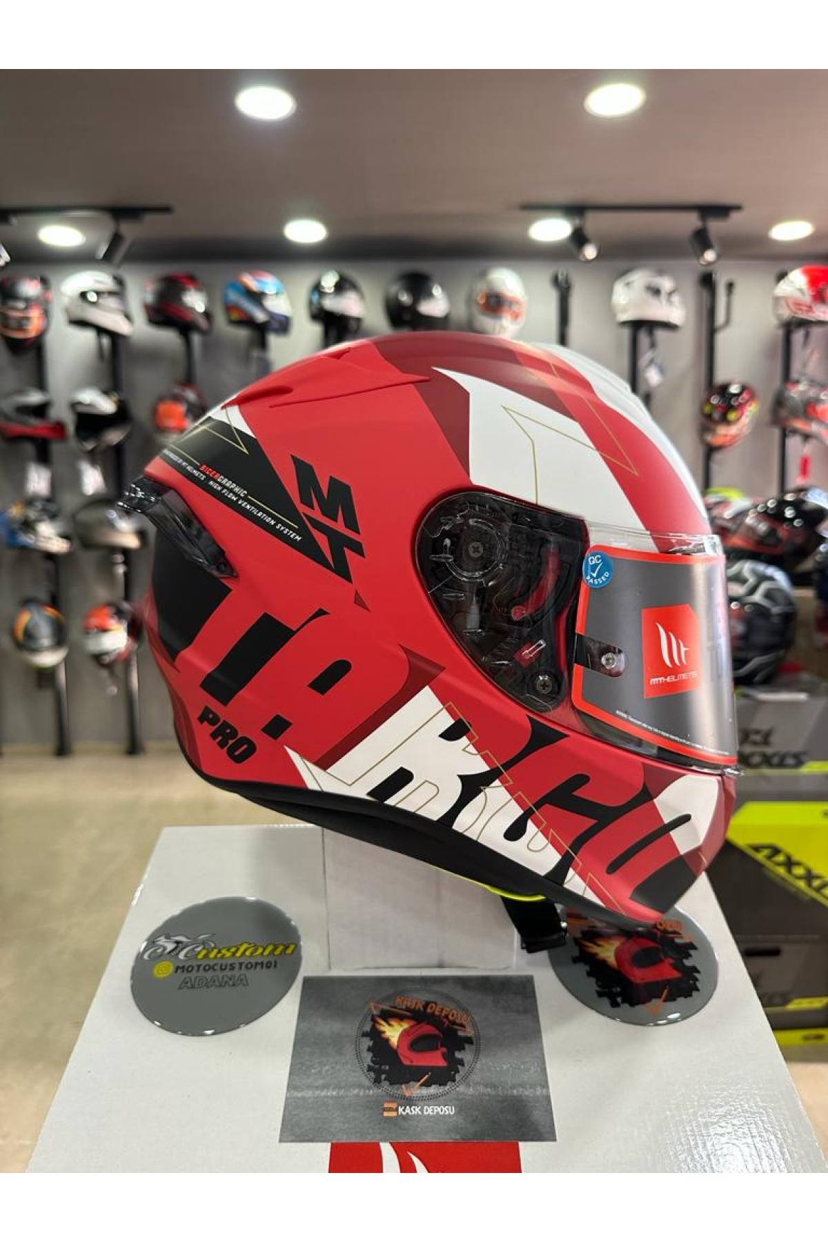 MT Helmets Targo Pro Mat Kırmızı