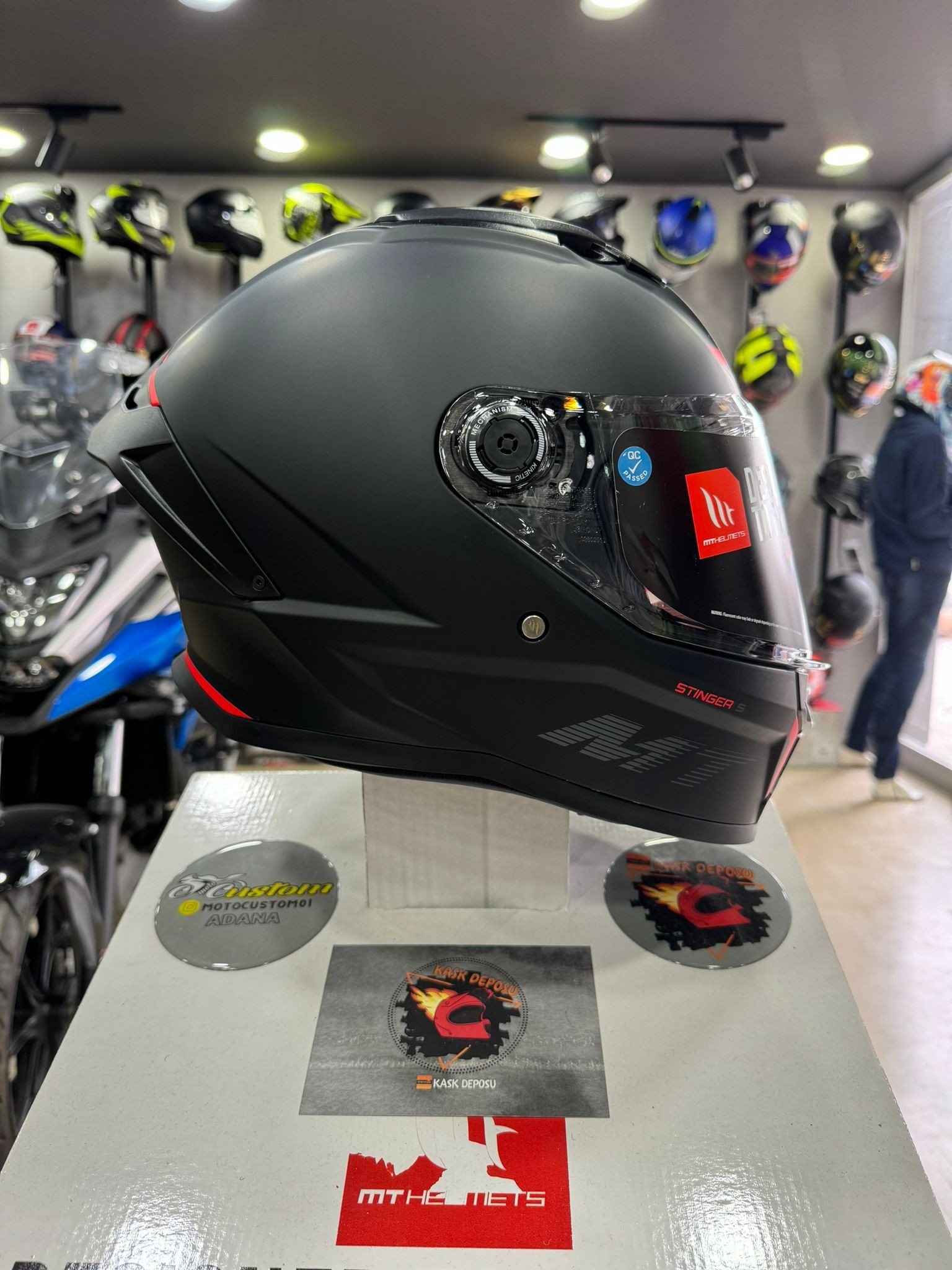 MT Helmets Stinger 2 Mat Siyah Full Face Motosiklet Kaskı