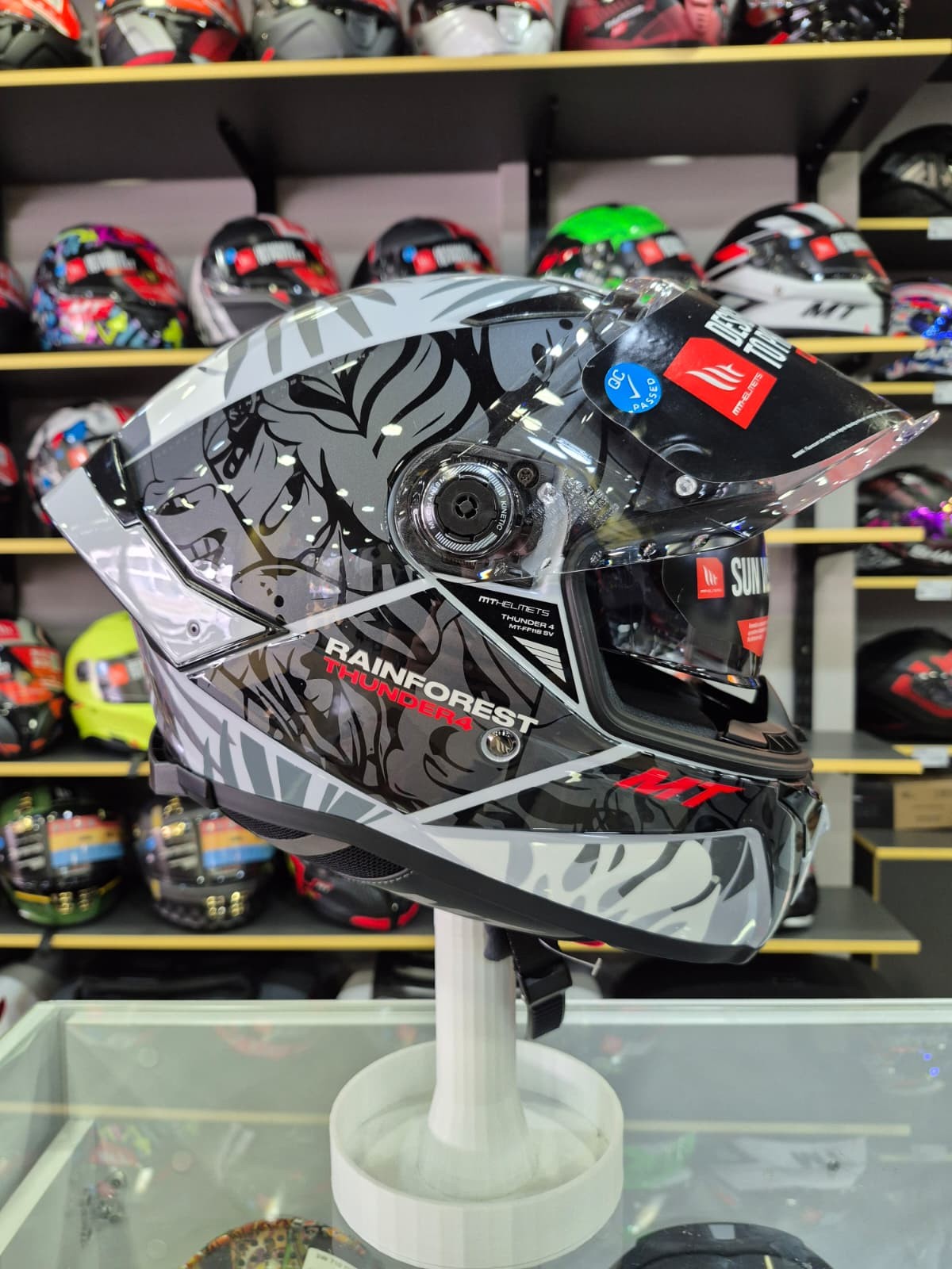 Thunder 4 Sv Rainforest C2 Parlak Full Face Kask