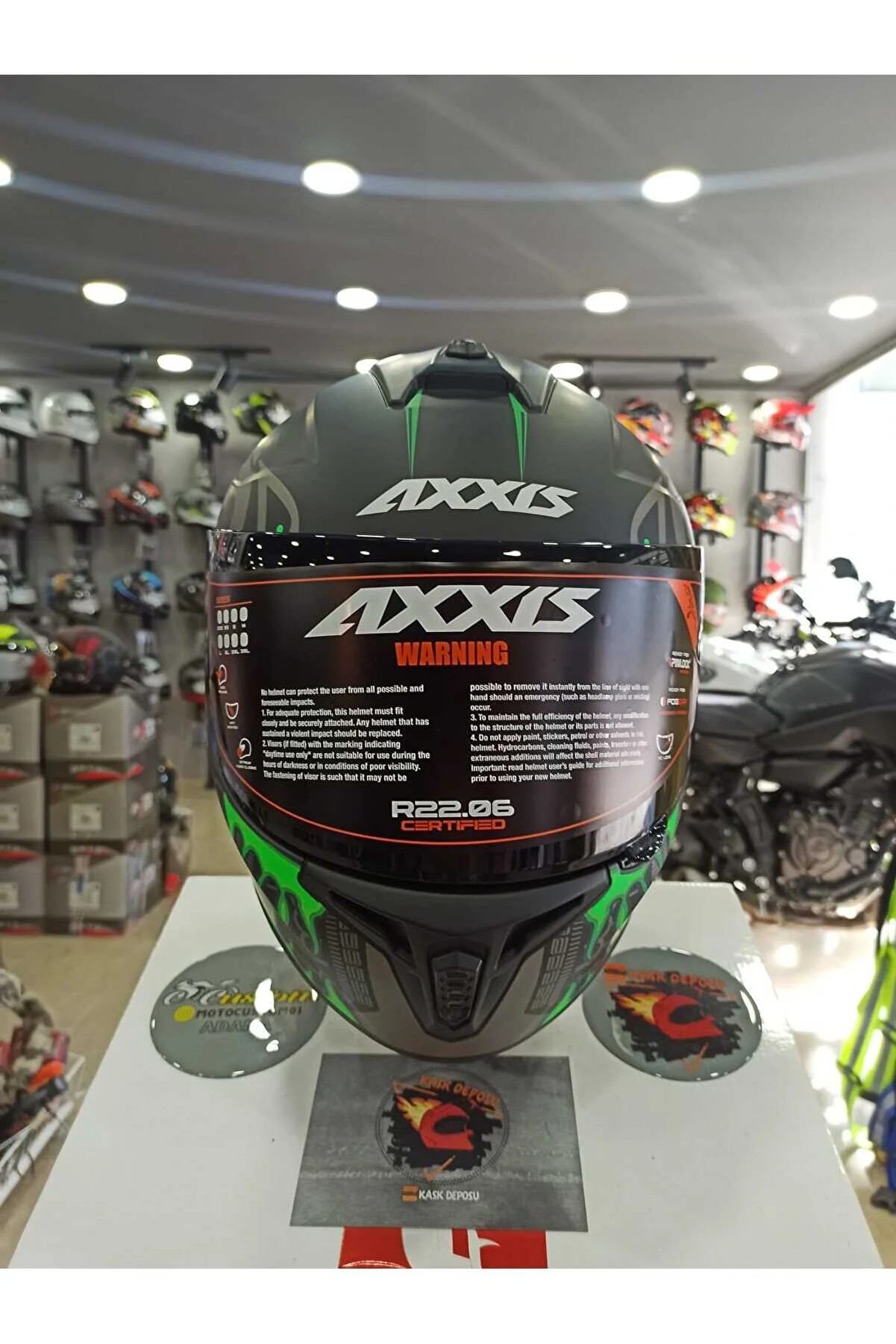 Axxis (Draken S) Maori Devil B6 Full Face Kapalı Kask