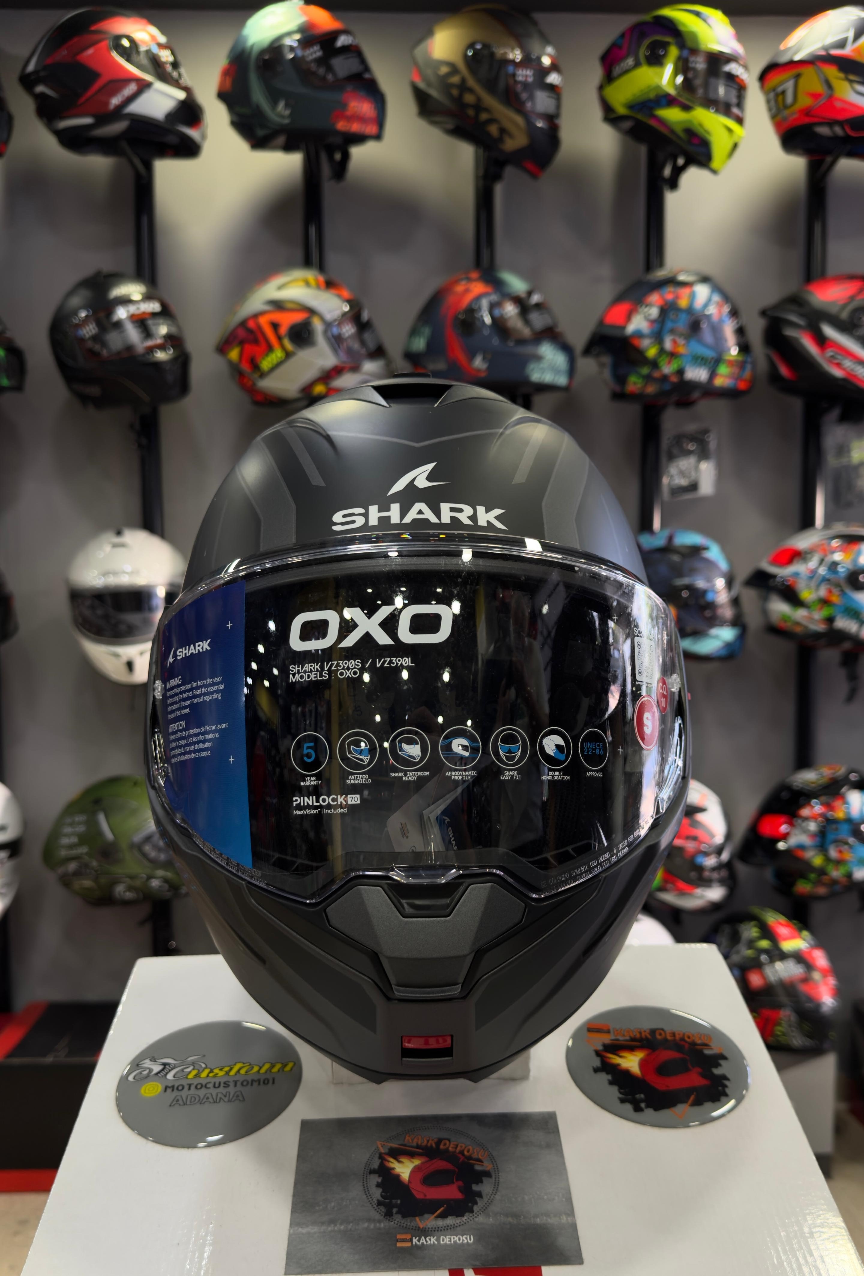 Shark Oxo Rydger Mat Çene Açılır Kask