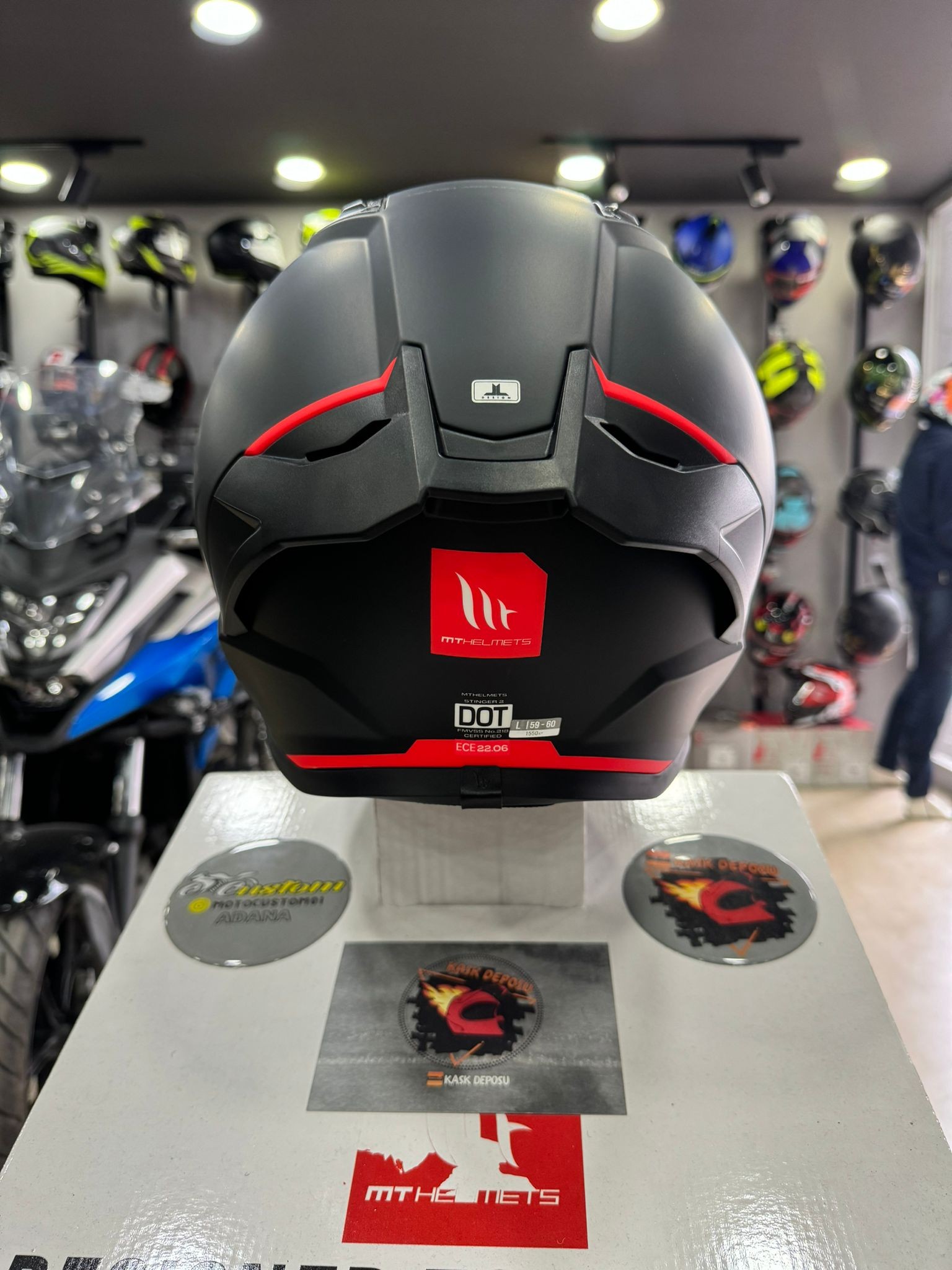 MT Helmets Stinger 2 Mat Siyah Full Face Motosiklet Kaskı