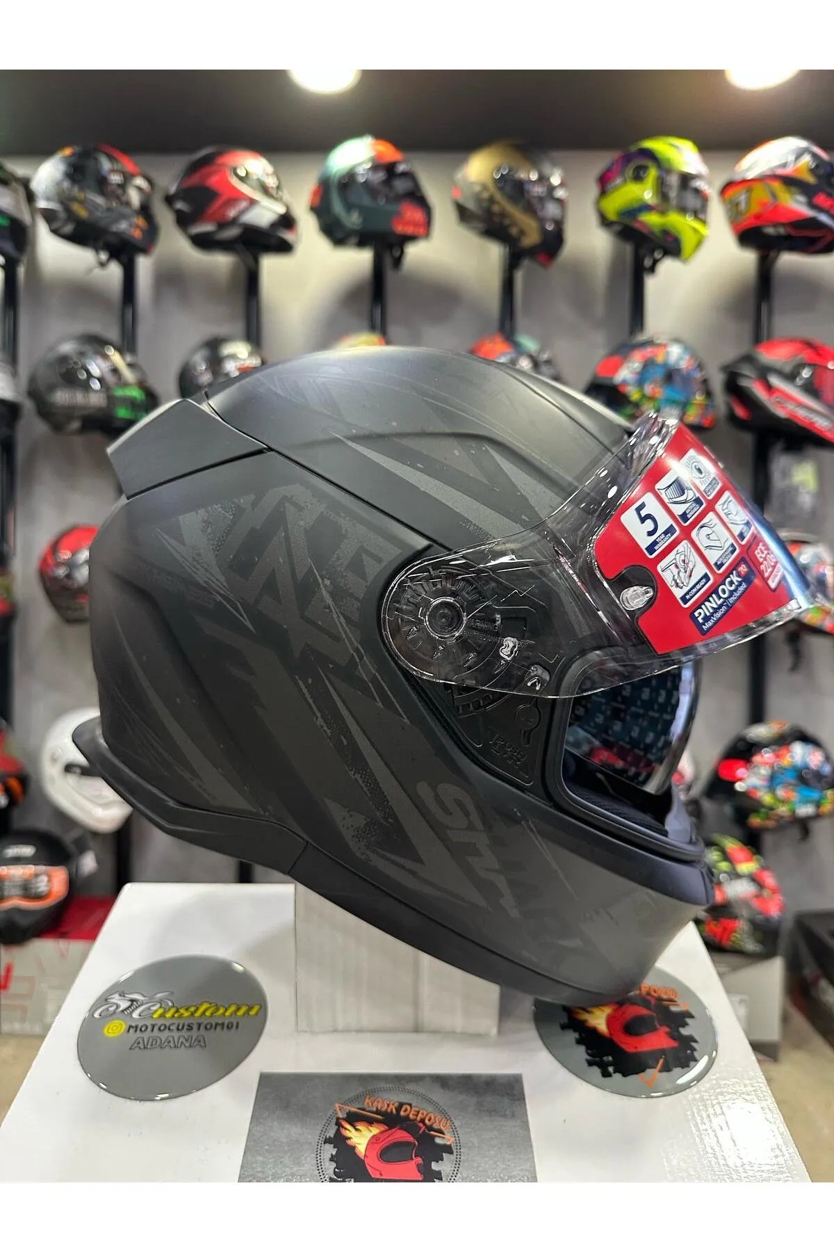 Shark D-Skwal 3 Blast-R Matt-KAA Kapalı Kask