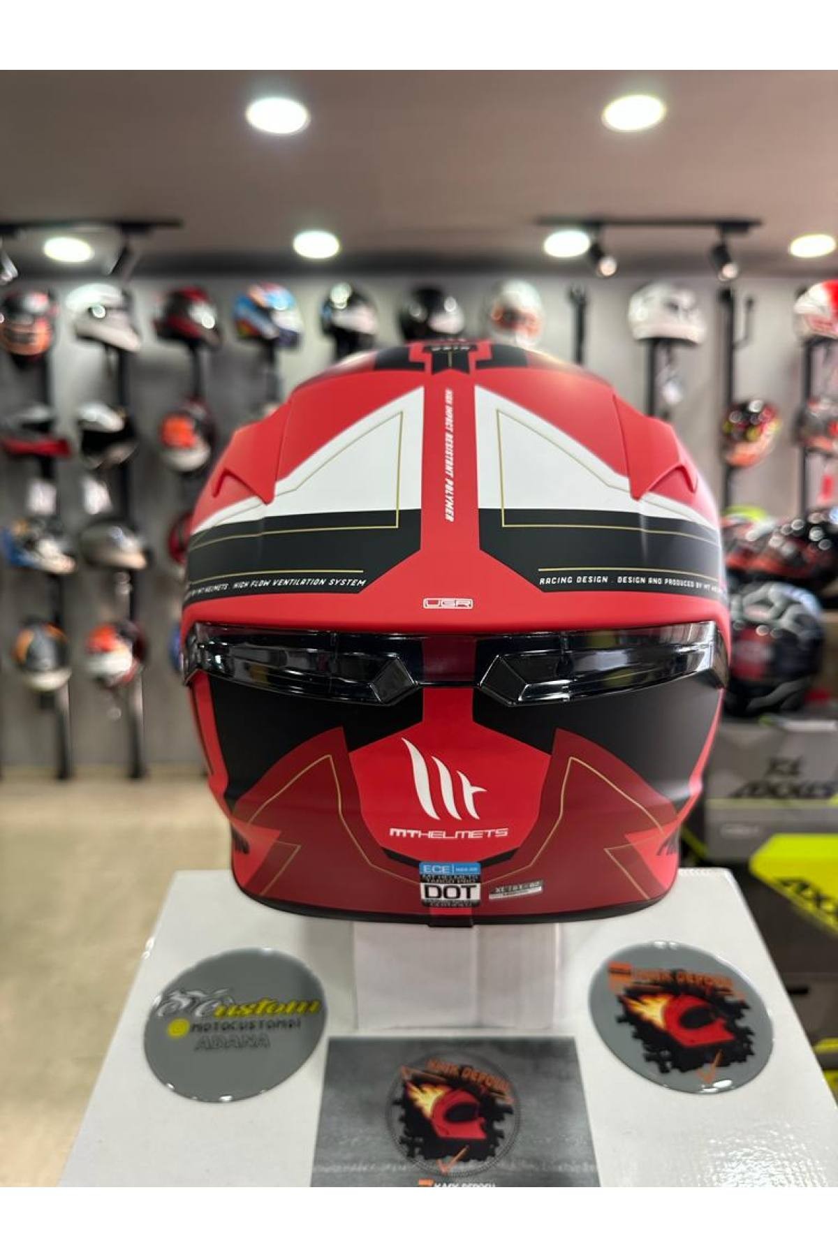 MT Helmets Targo Pro Mat Kırmızı