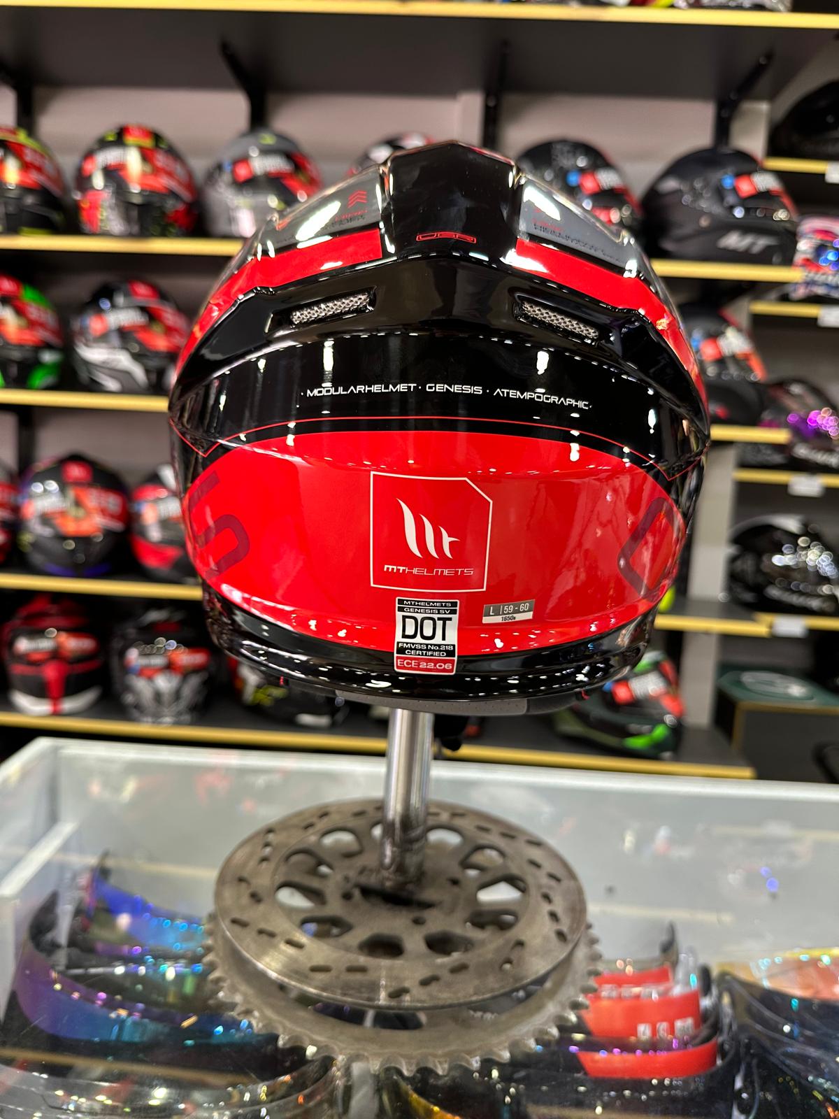 Genesis SV Atempo B15 Parlak Çene Açılır Kask