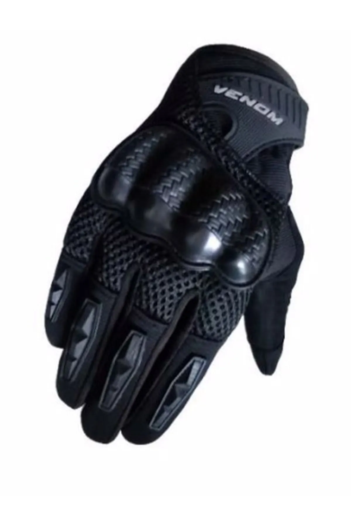 Venom Vn-920 Yazlık Motosiklet Eldiveni Siyah