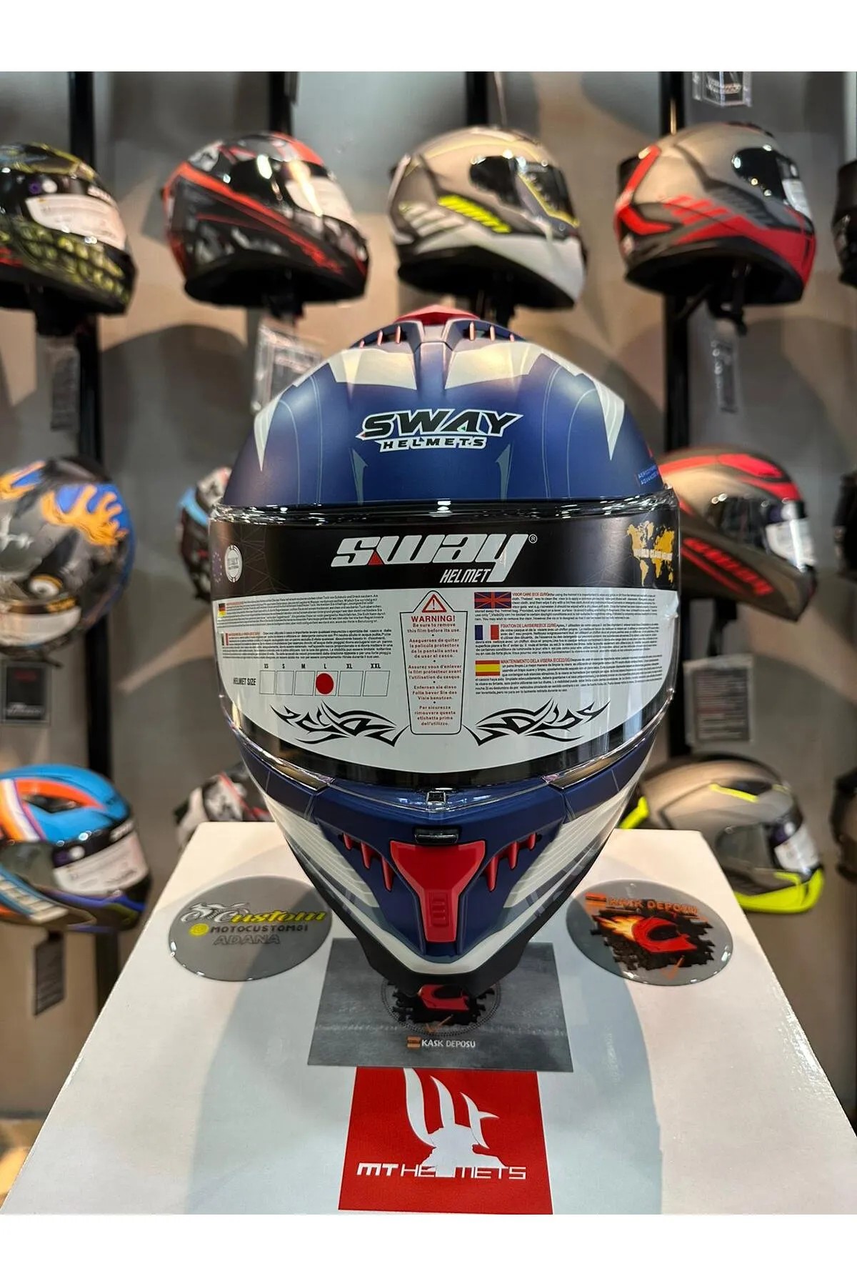 Sway 865 ST Titanyum Gri Full Face Kask