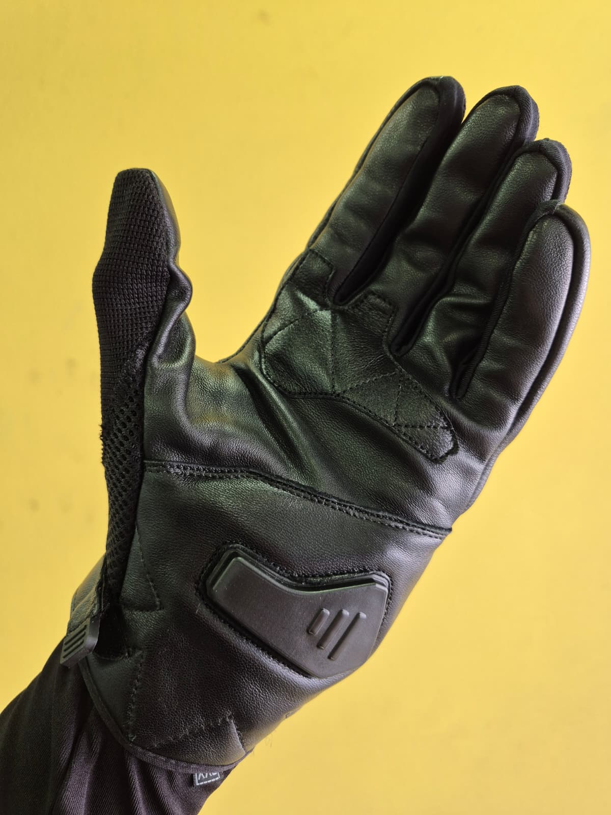 VN 970 SİYAH YAZLIK DERİ MOTOSİKLET ELDİVENİ