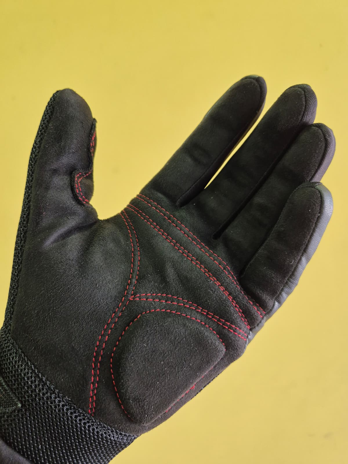 VN 900 KIRMIZI CAFE RACER YAZLIK FİLELİ MOTOSİKLET ELDİVENİ