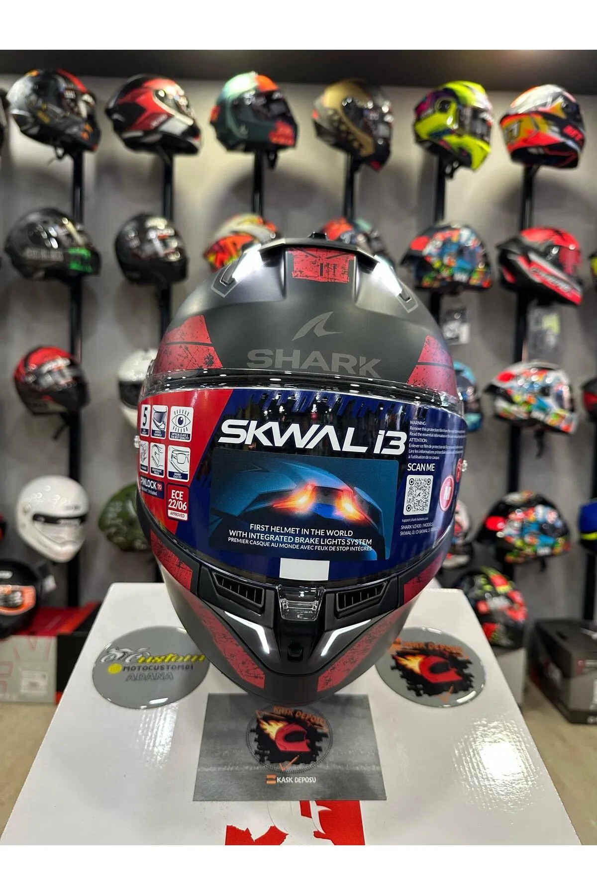 Shark İ3 Skwal Rhad Mat Full Face Motosiklet Kaskı
