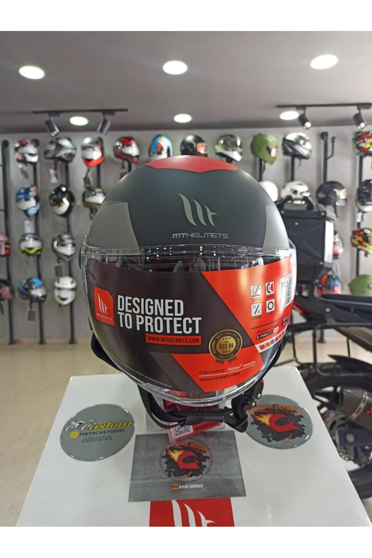 MT Helmets Street S Yarım Kask (Poke B5)