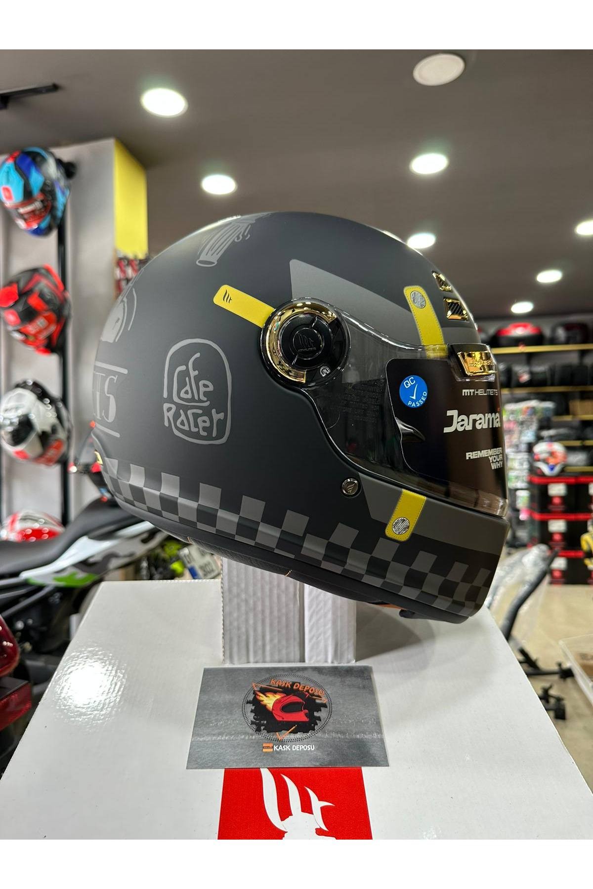MT Helmets Jarama Zone C1 Siyah Motosiklet Kaskı