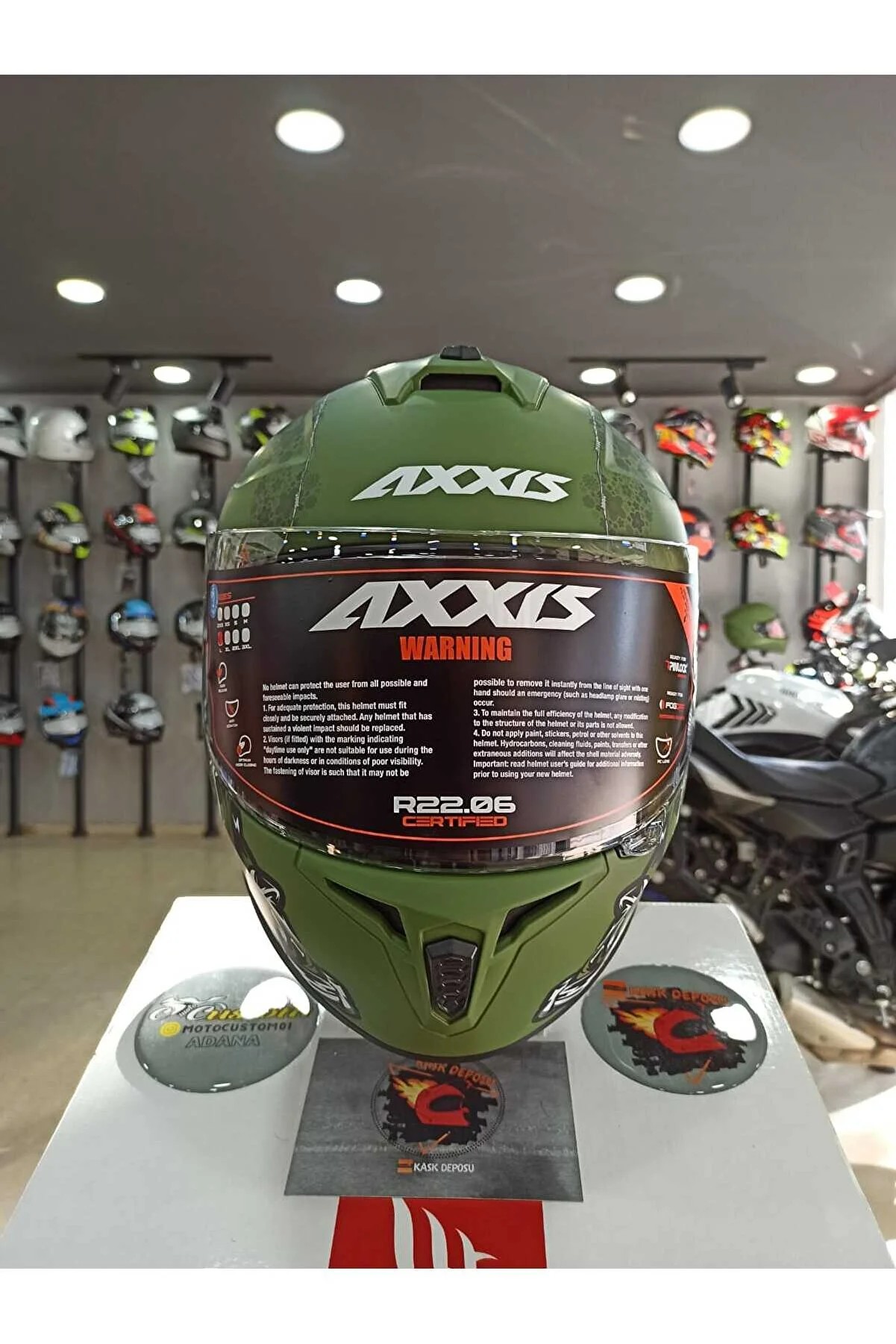 Axxis (Draken S) İron Peace C6 B5 Full Face Kapalı Kask