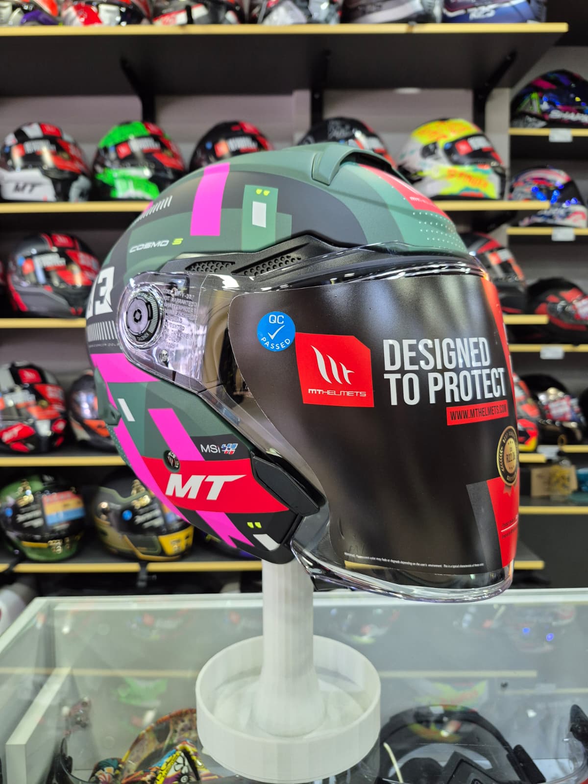 Cosmo SV Sergia Garcia D18 Mat Açık Kask