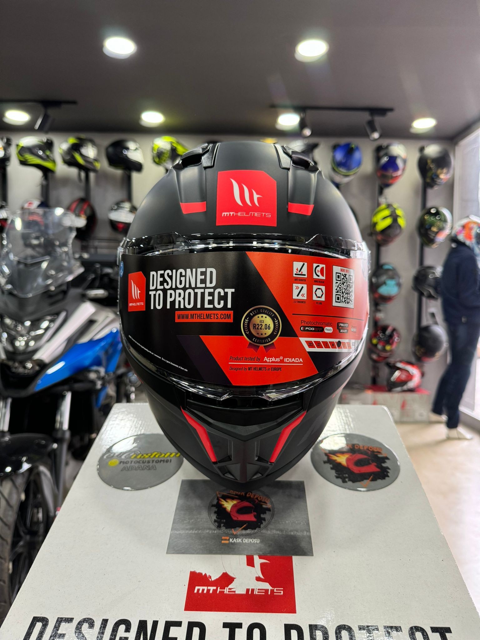 MT Helmets Stinger 2 Mat Siyah Full Face Motosiklet Kaskı