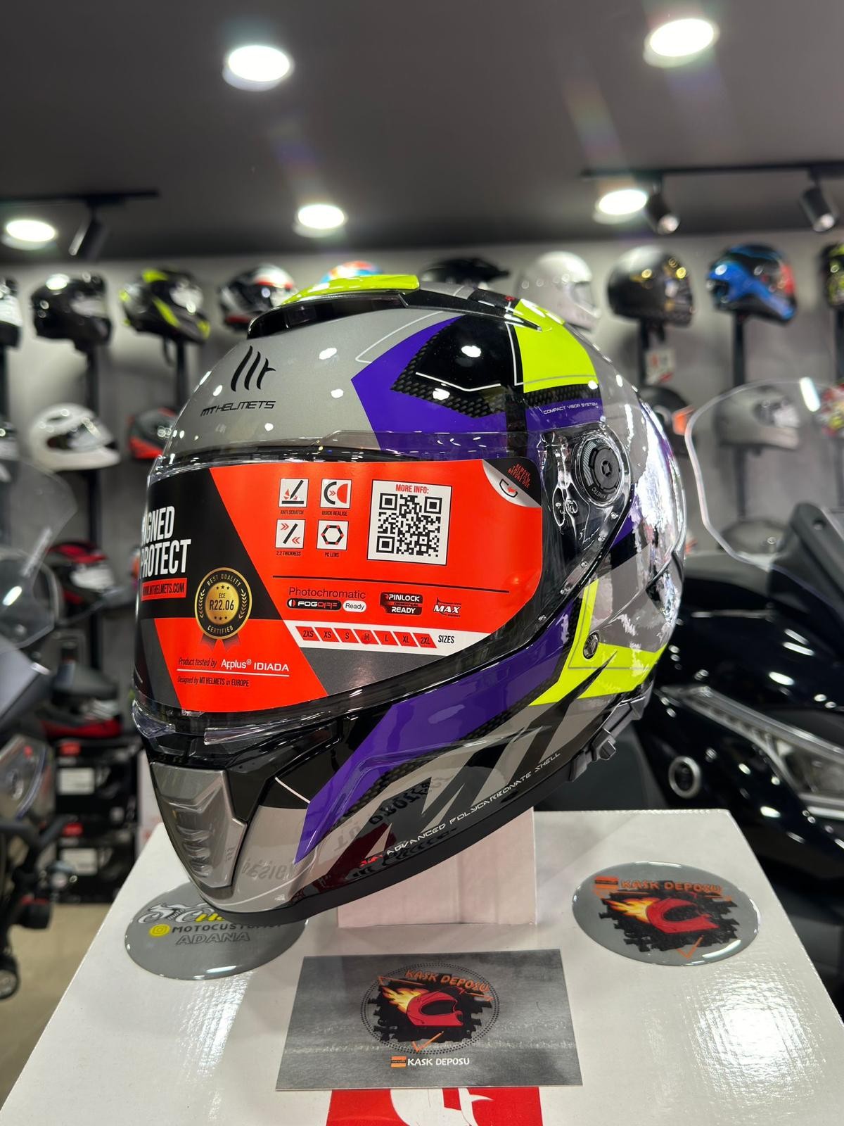 MT Helmets Thunder 4 SV Valiant B2 Parlak Gri