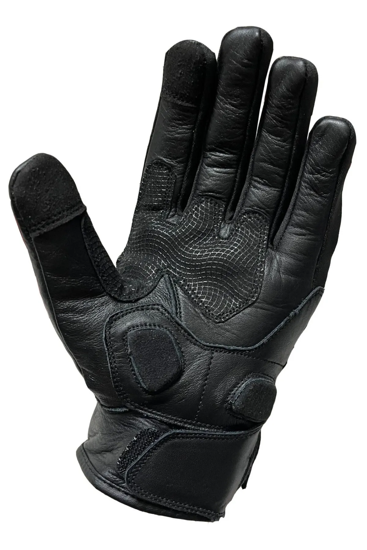 Venom VN-9021 SİYAH GERÇEK DERİ MOTOSİKLET ELDİVENİ