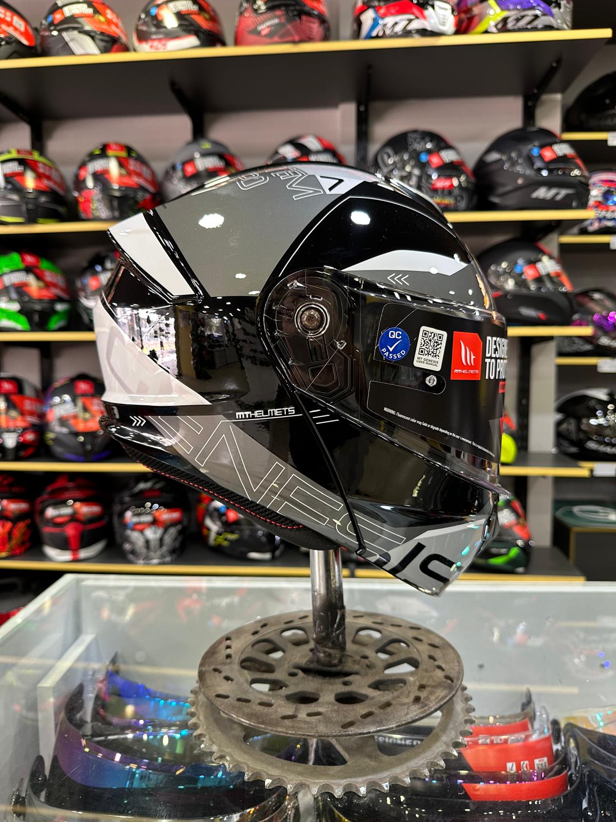 Genesis SV Atempo B2 Parlak Çene Açılır Kask