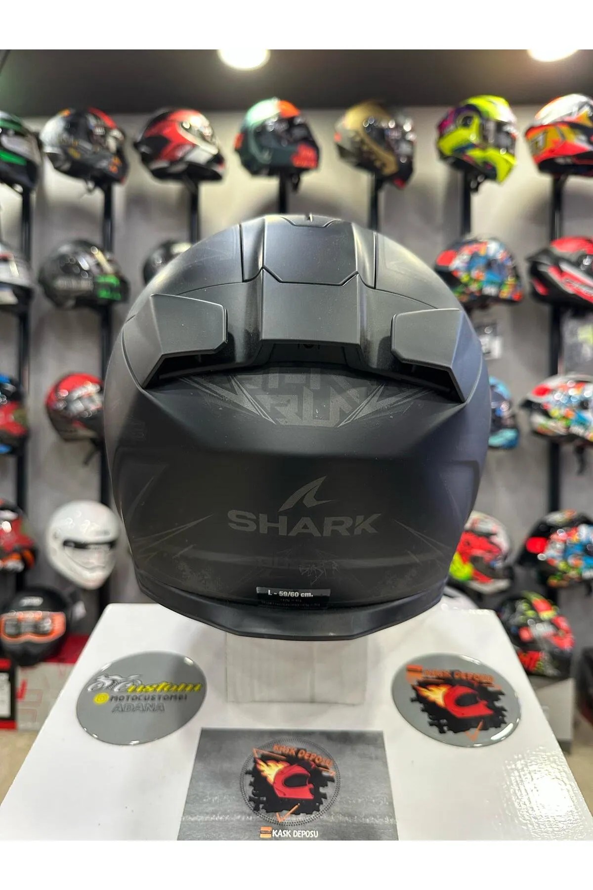 Shark D-Skwal 3 Blast-R Matt-KAA Kapalı Kask