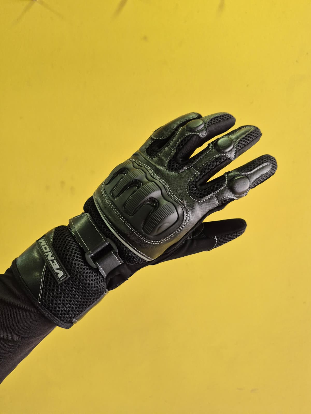 VN 950 SİYAH UZUN FİLELİ YAZLIK MOTOSİKLET ELDİVENİ