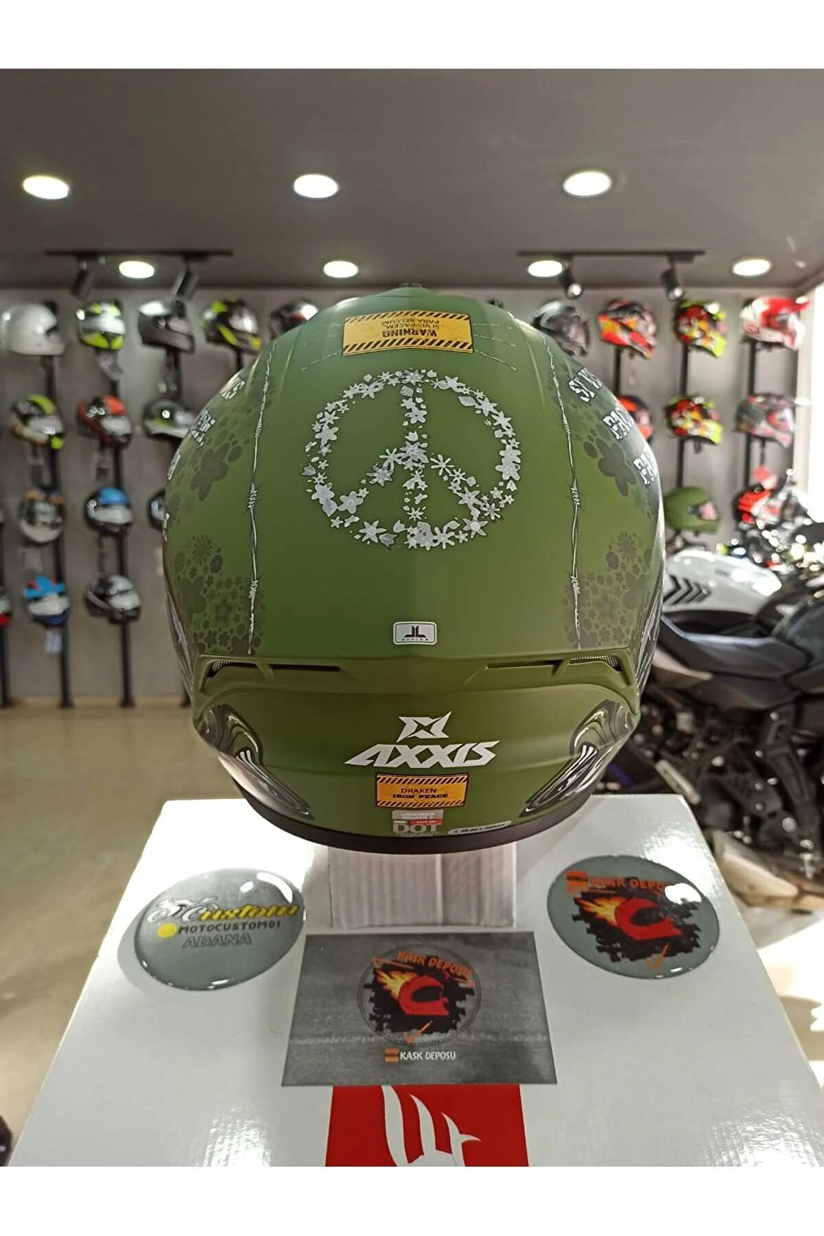 Axxis (Draken S) İron Peace C6 B5 Full Face Kapalı Kask