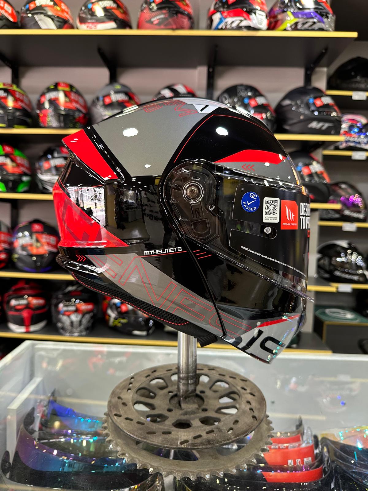 Genesis SV Atempo B15 Parlak Çene Açılır Kask