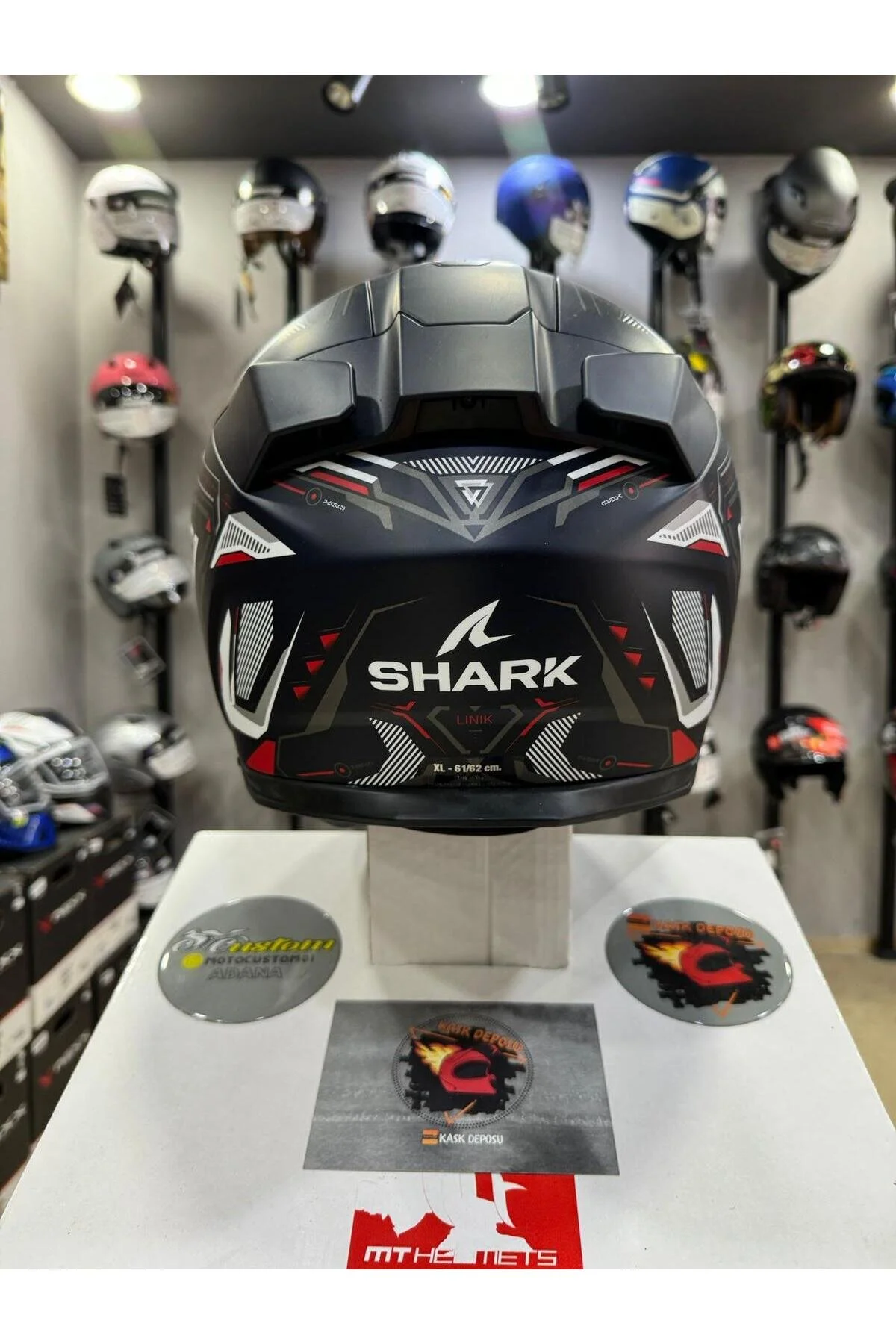 İ3 Skwal Lınık Mat Blue Full Face Motosiklet Kaskı-BWR