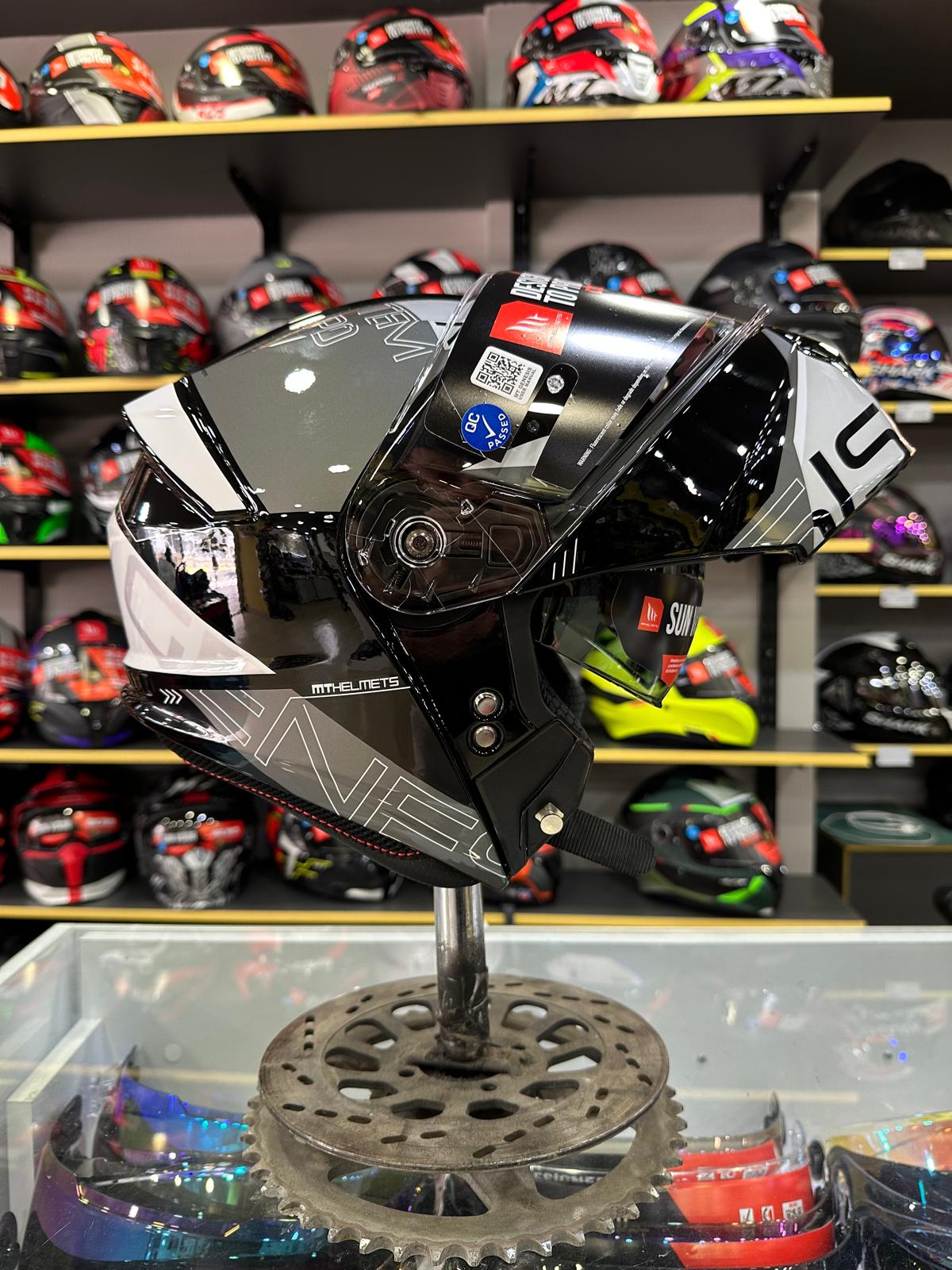Genesis SV Atempo B2 Parlak Çene Açılır Kask