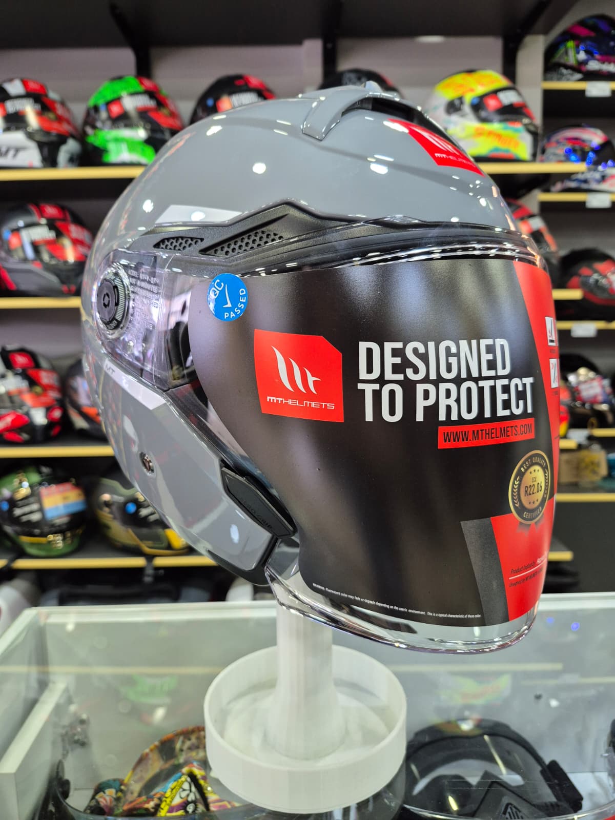 Cosmo SV Solid A2 Nardo Gri Açık Kask