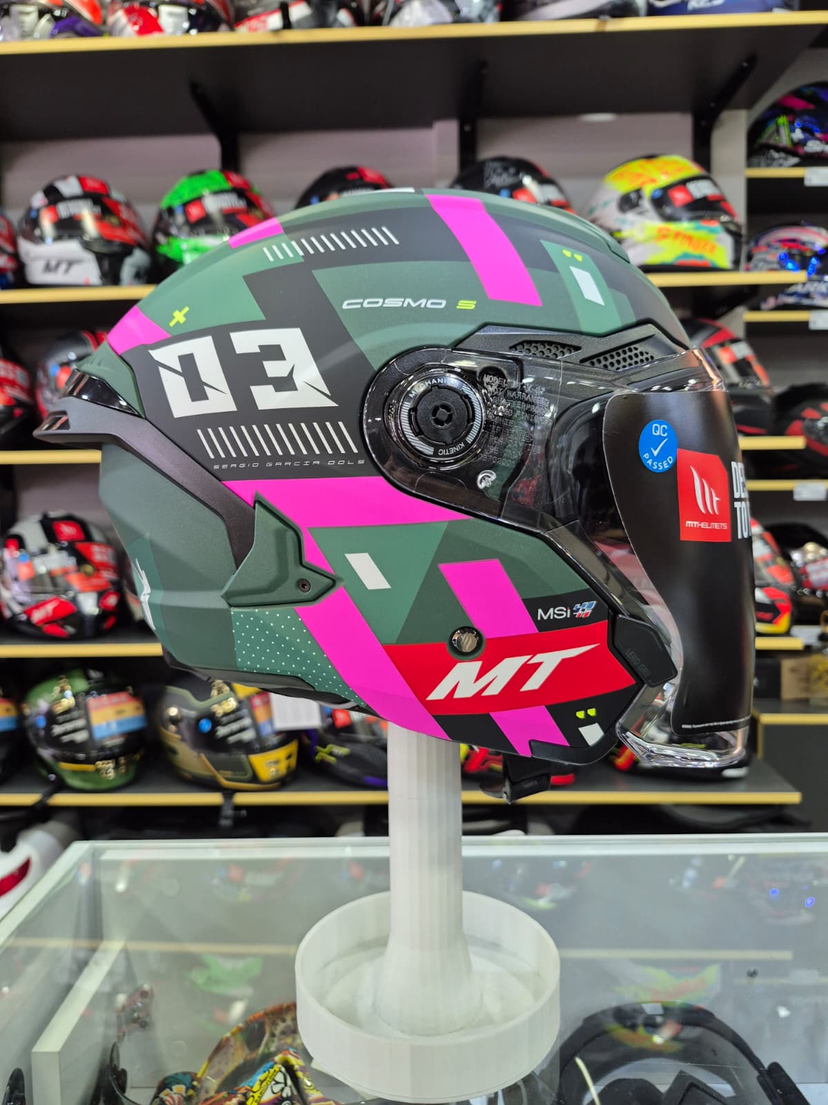 Cosmo SV Sergia Garcia D18 Mat Açık Kask