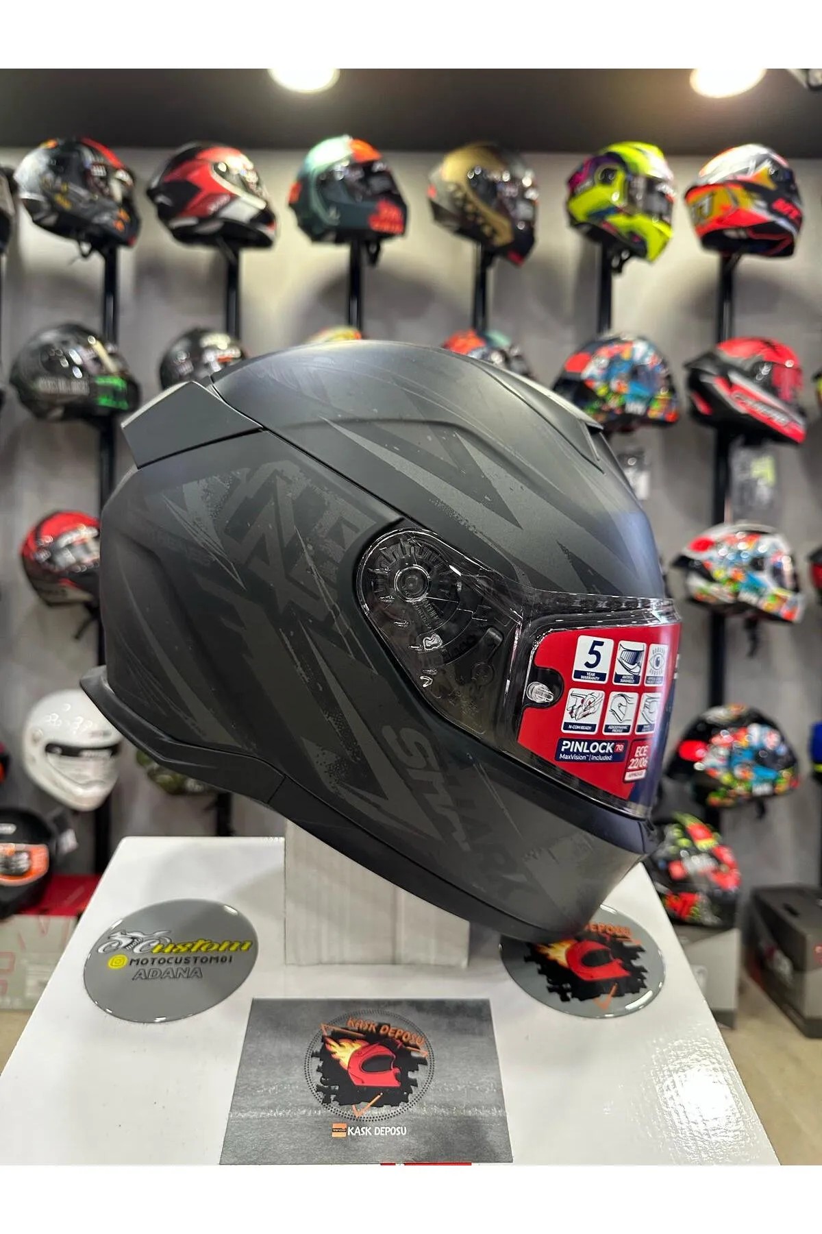 Shark D-Skwal 3 Blast-R Matt-KAA Kapalı Kask