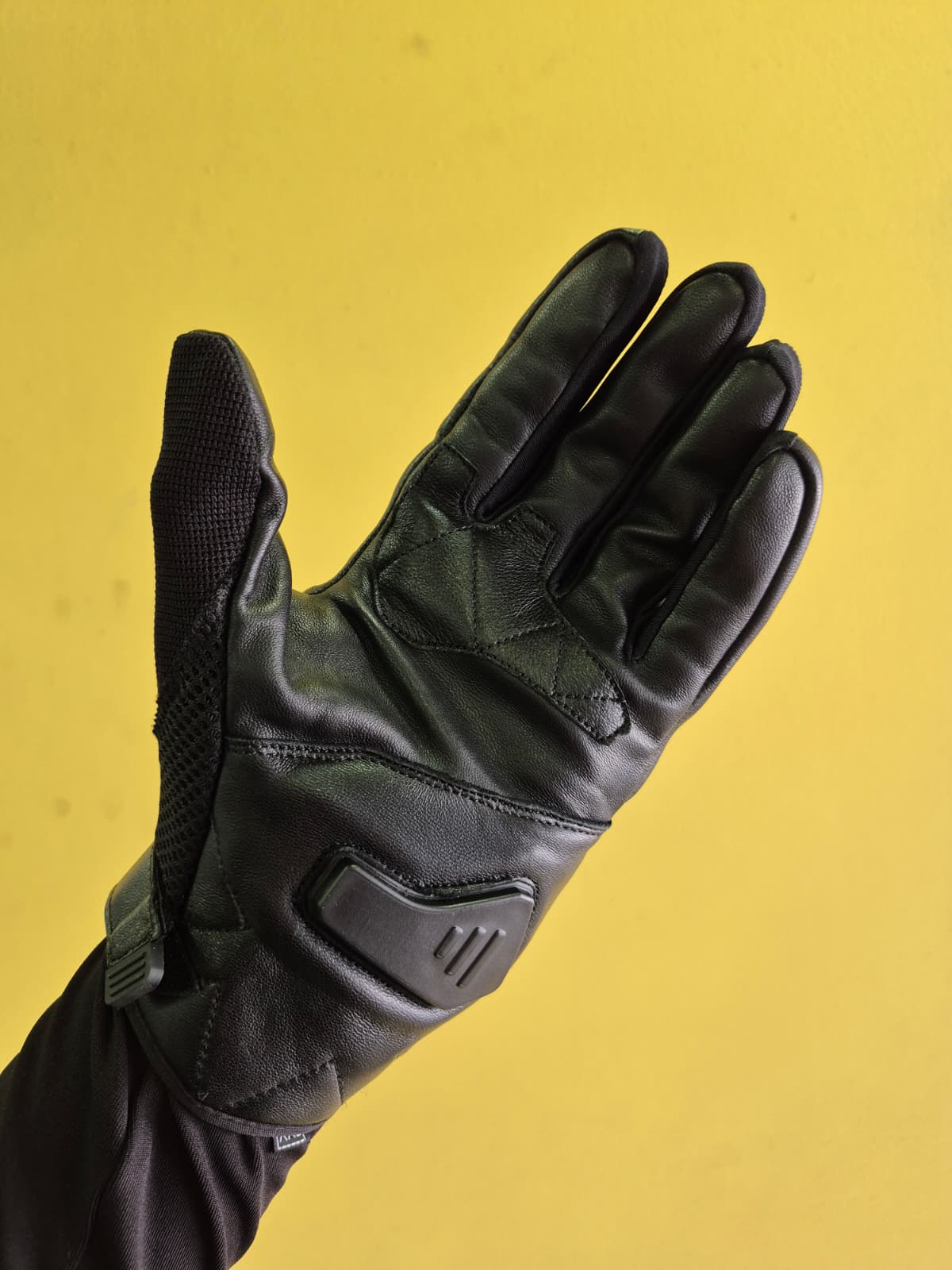 VN 970 SİYAH YAZLIK DERİ MOTOSİKLET ELDİVENİ